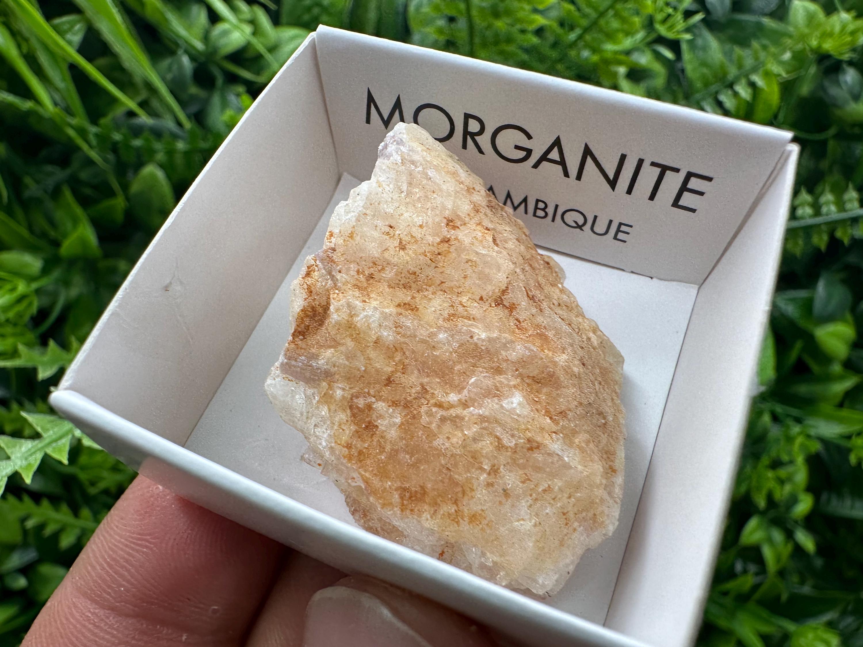 Rare Raw Morganite Specimen: Mozambique Crystal (3.5/3cm)