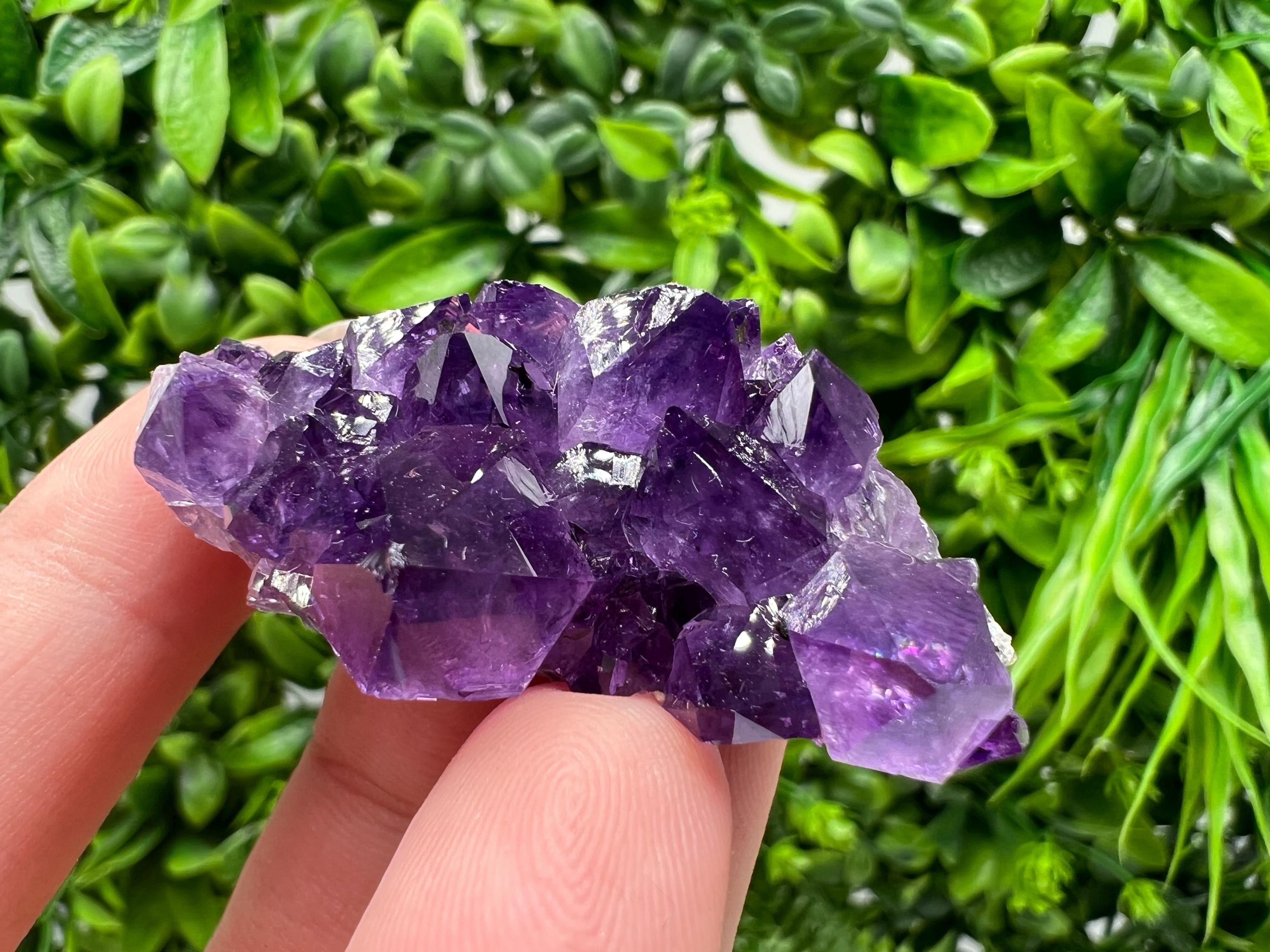 Uruguay Amethyst Crystal: Purple Quartz Home Decor, Energy Stone