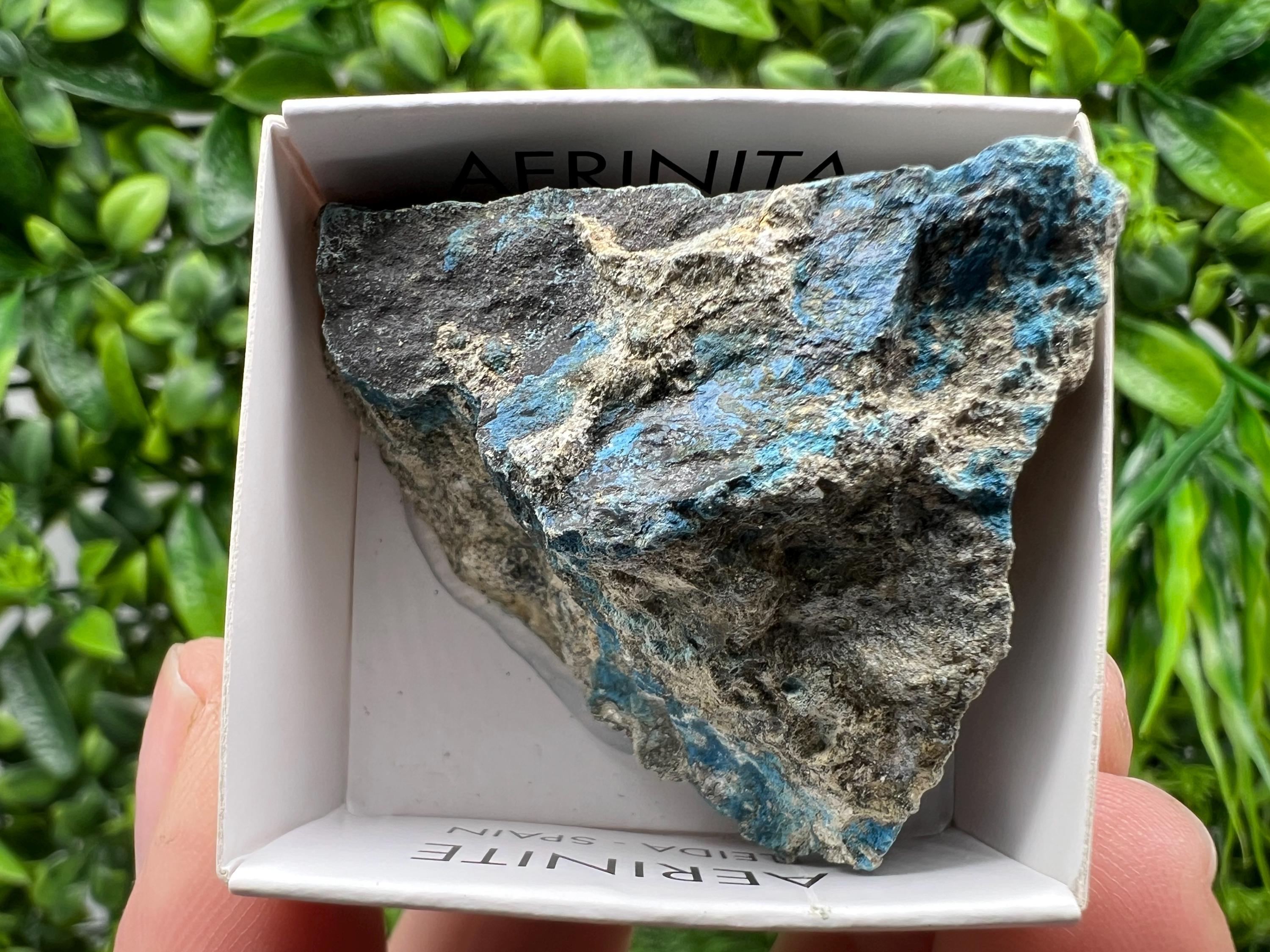 Rare Raw Aerinite Specimen: Lleida Spain Mineral Collection (4.5/4 CM)