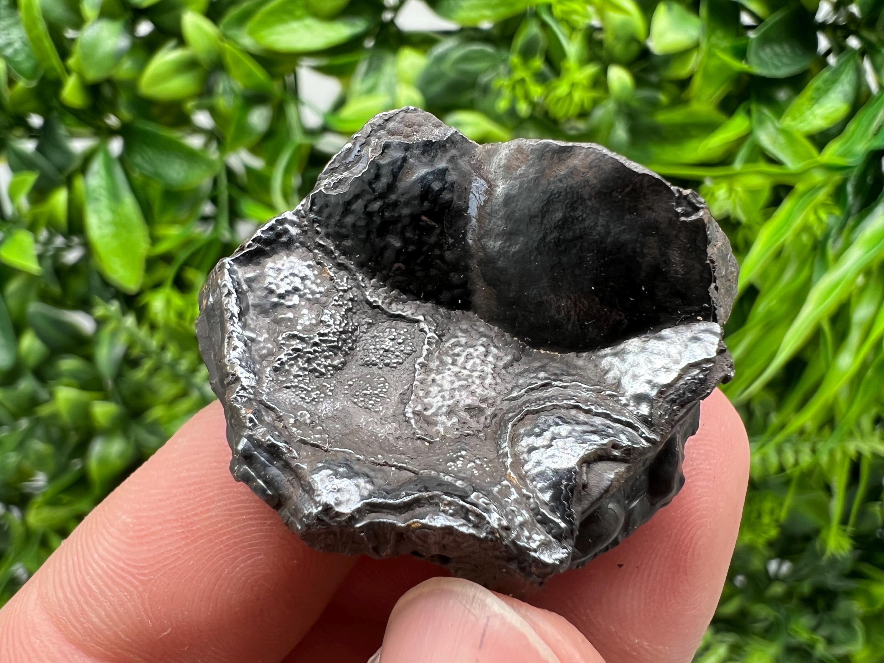 Moroccan Black Botryoidal Hematite Specimen: Chakra Reiki Crystal