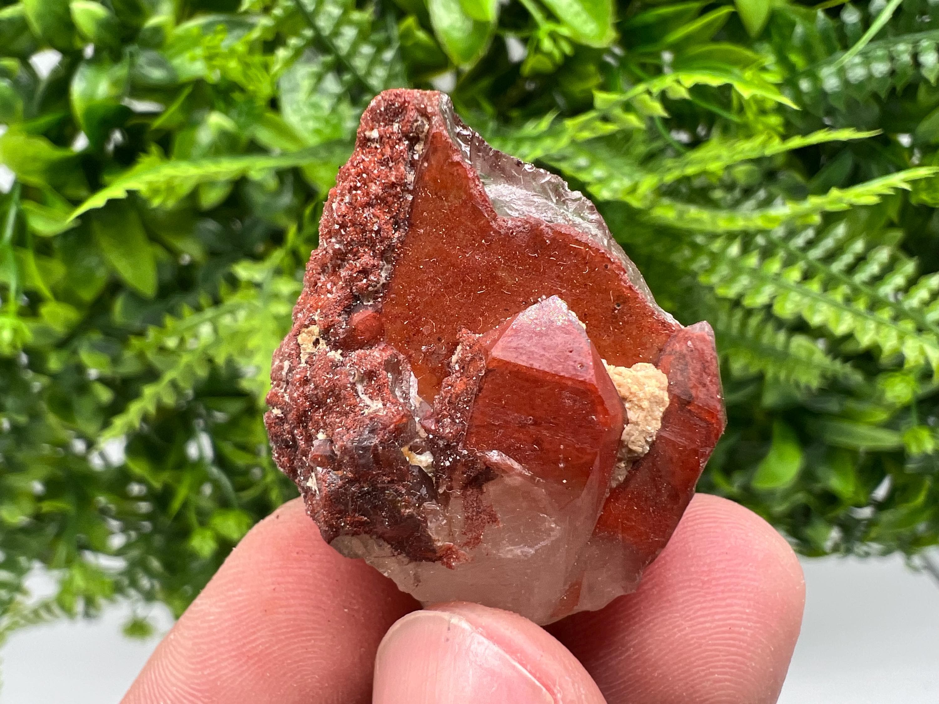 Stunning Red,Hematite Quartz,phantoms Red Quartz from Morocco,natural mineral specimen,collection crystal,collected Quartz,rare red Quartz