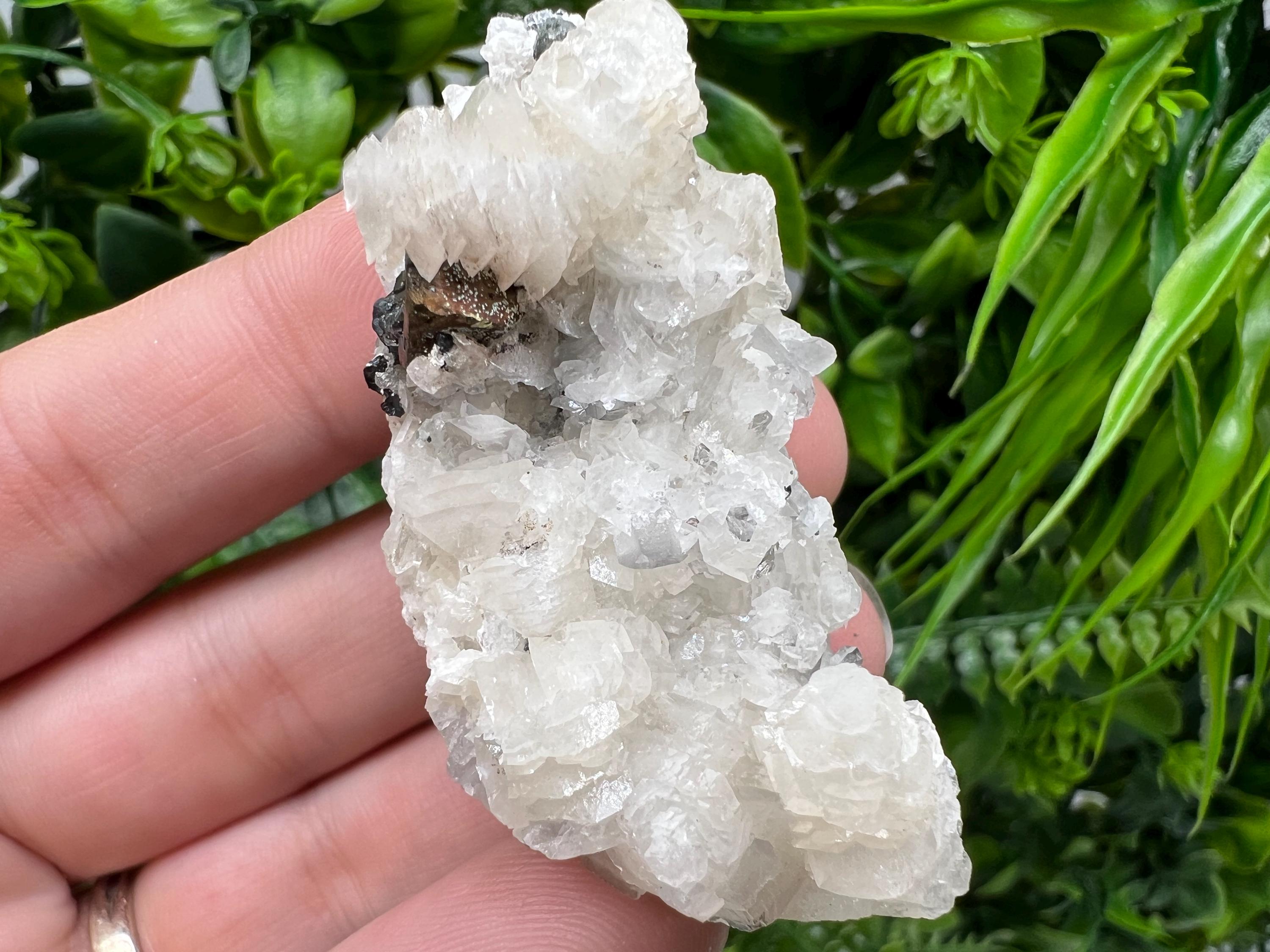 Calcite on Quartz Specimen, Borieva Mine, Madan Bulgaria