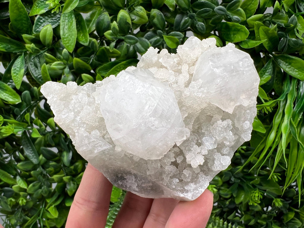 Natural Apophyllite Crystal Cluster, Indian Mineral Specimen, Home Decor