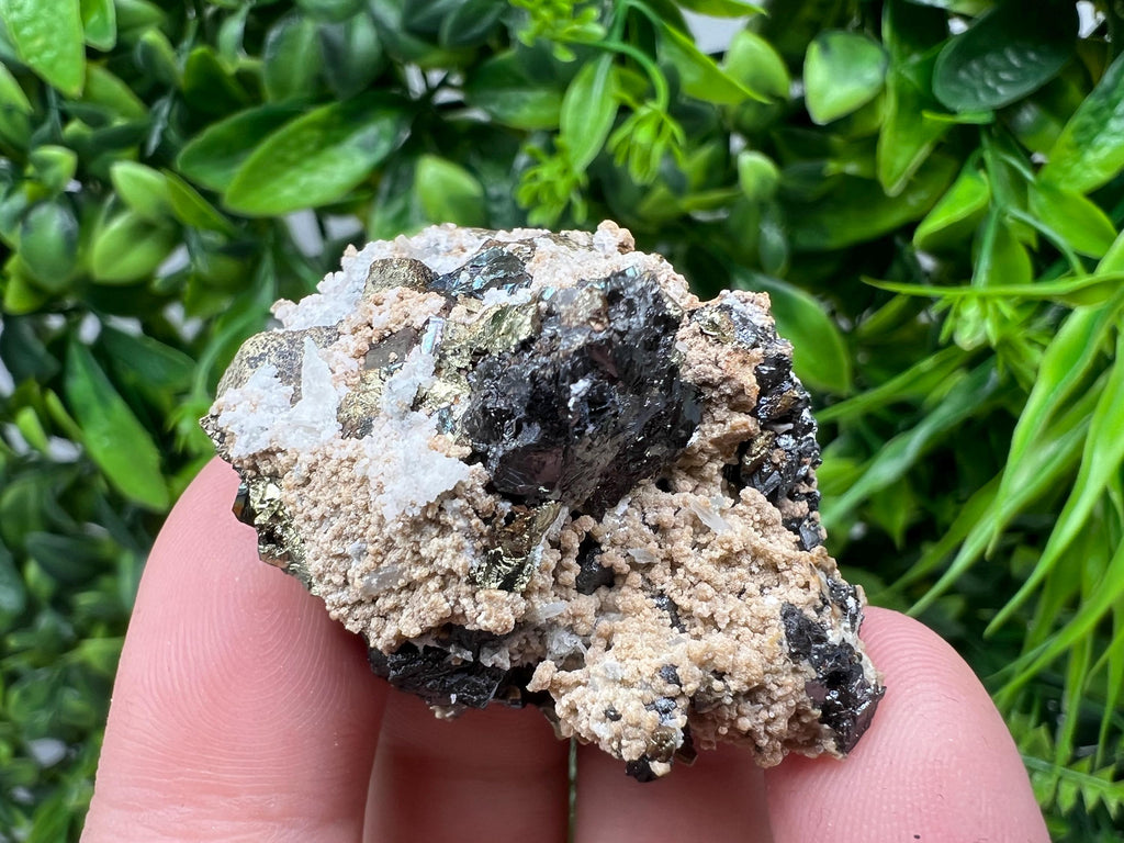 Rainbow Pyrite Siderite Mineral Specimen: Madan Bulgaria Collectible