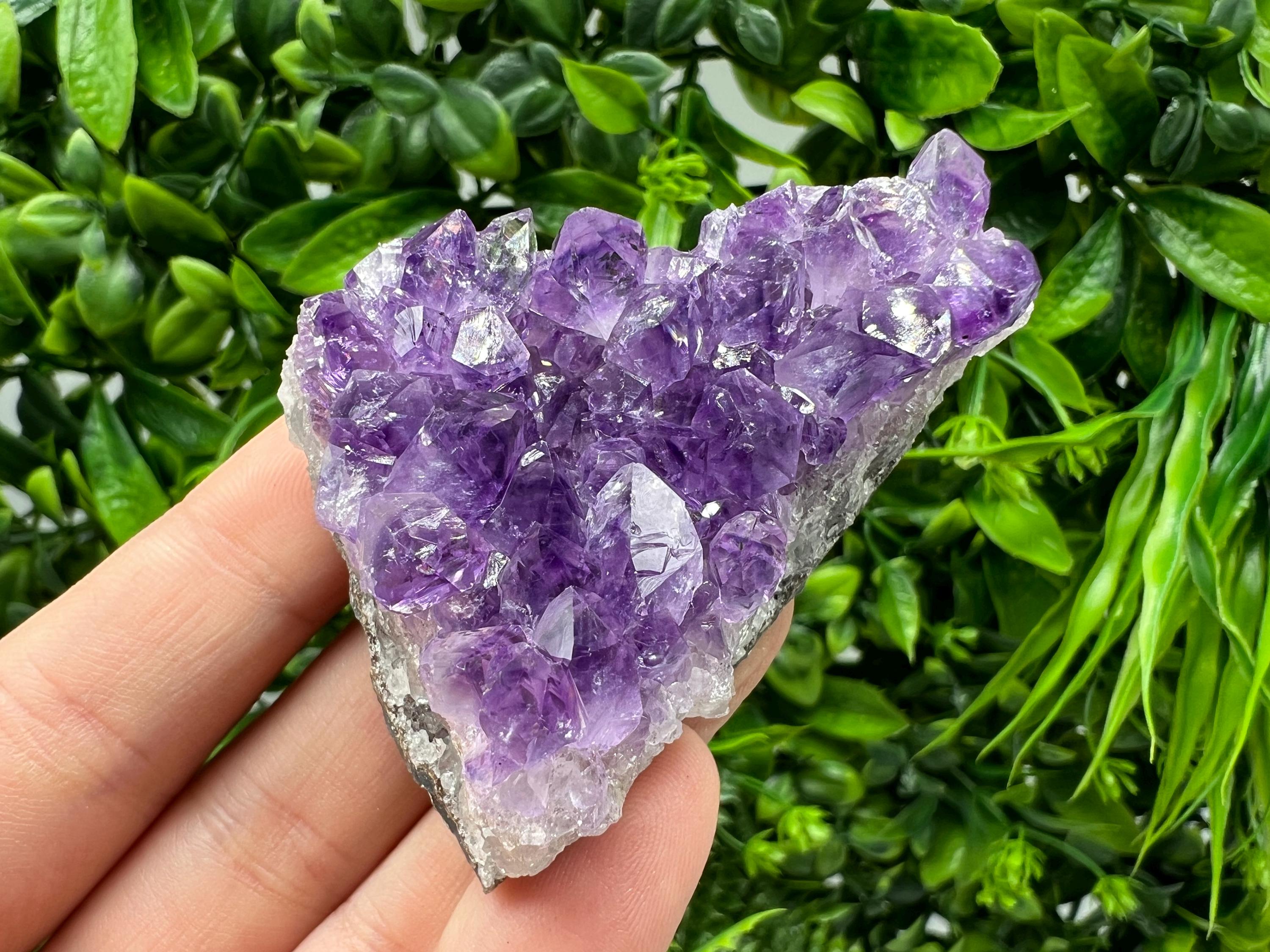 Natural Purple Amethyst Crystal Cluster from Uruguay, Home Decor, Energy Crystal