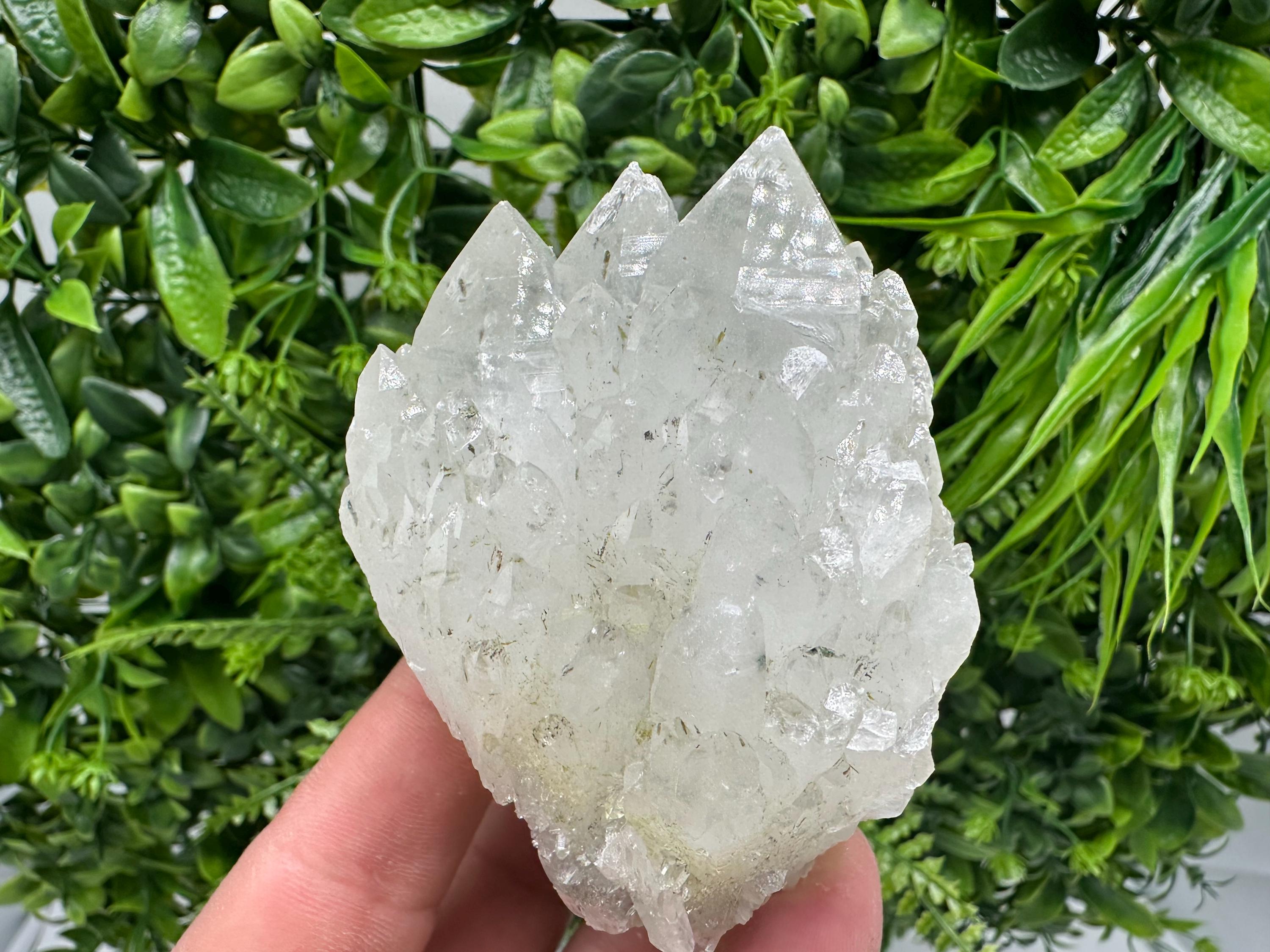 Natural Quartz with Epidote Mineral Specimen, Bulgaria