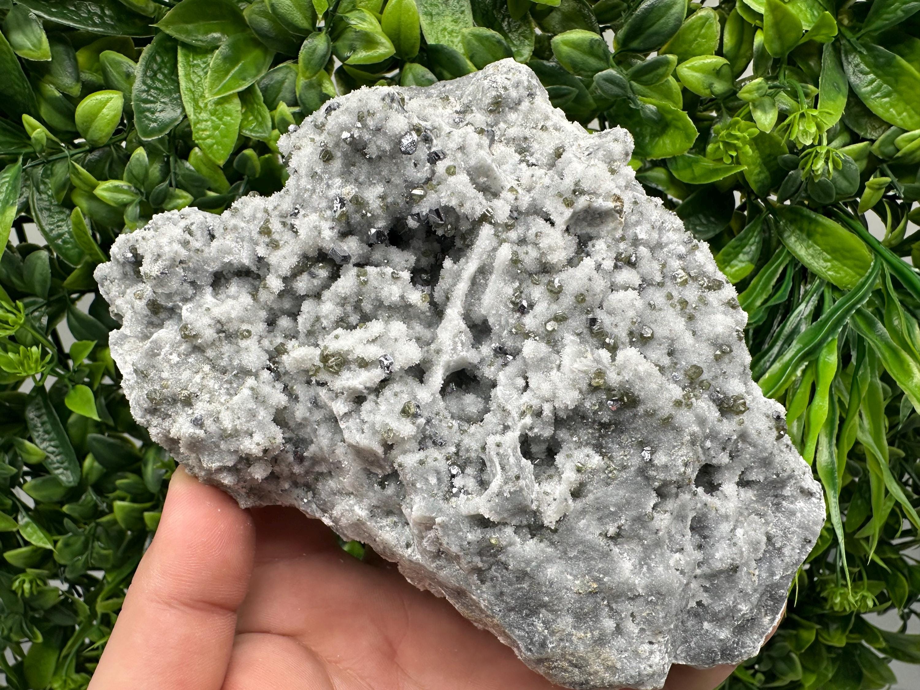 Mirror Galena, Cleiophane on Chalcedony, Madan Bulgaria Crystal Specimen