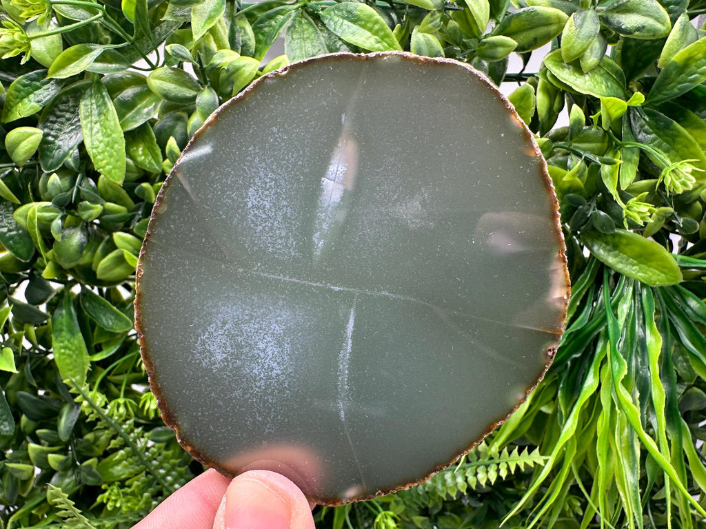Polished Agate Slice: Spiritual Healing Crystal Coaster (9/10 cm)