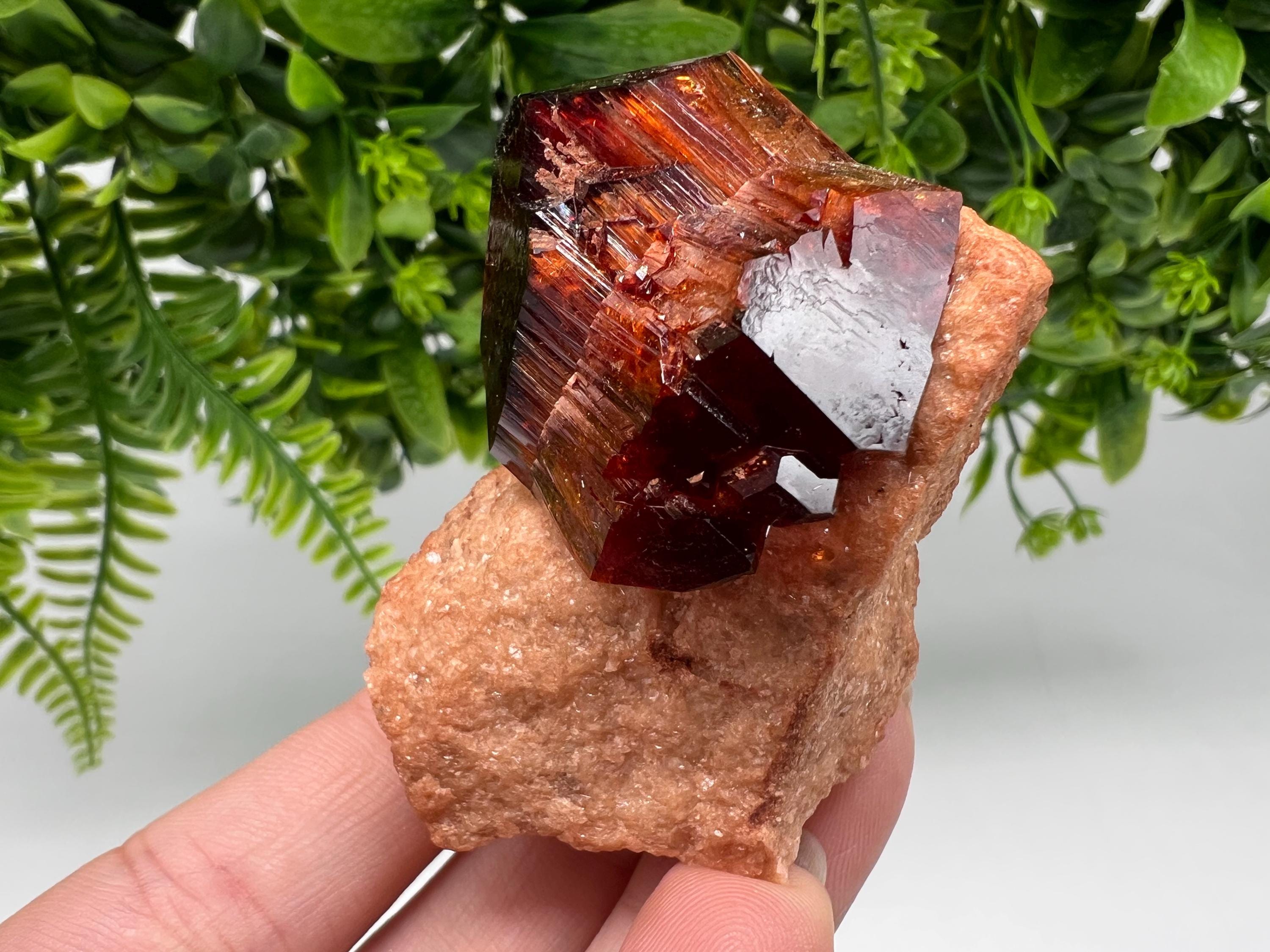 Orange-Brown Arcanite Mineral Specimen, Santa Ana Tin Mine