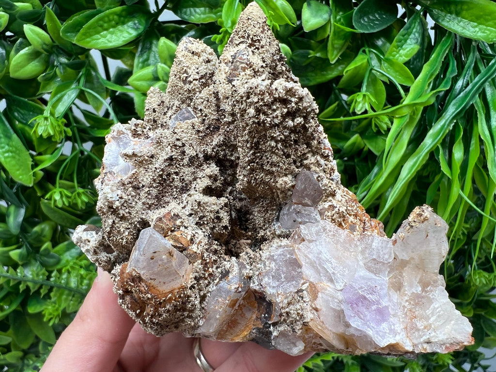 Rare Green/Yellow Pyromorphite and Hematite,on Quartz,from Bulgaria,Madjarovo mine, Natural Mineral ,Healing stone ,top collection,rock