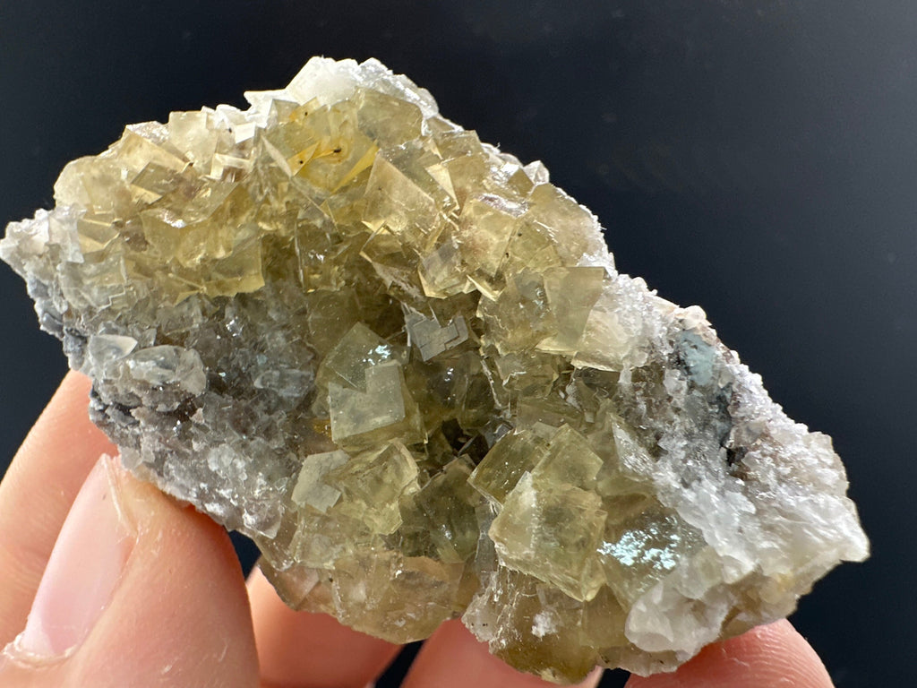 Yellow Fluorite Mineral Specimen from Spain