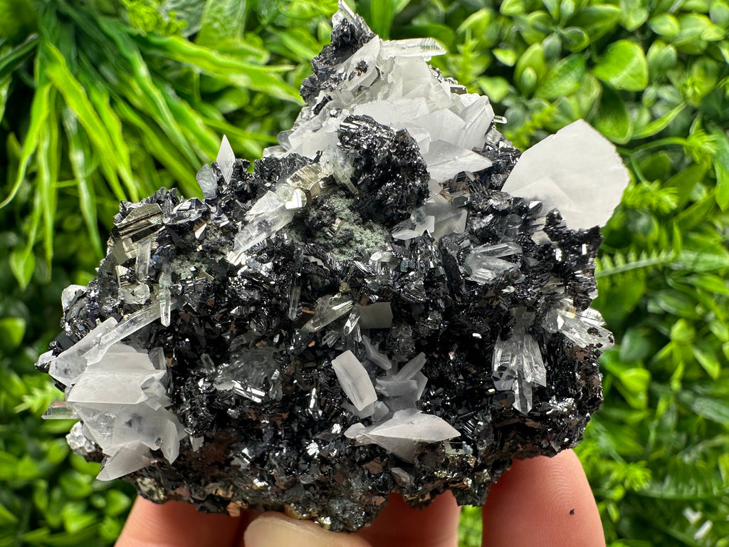 Pyrite Calcite on Sphalerite with Quartz, Borieva Mine Mineral Specimen
