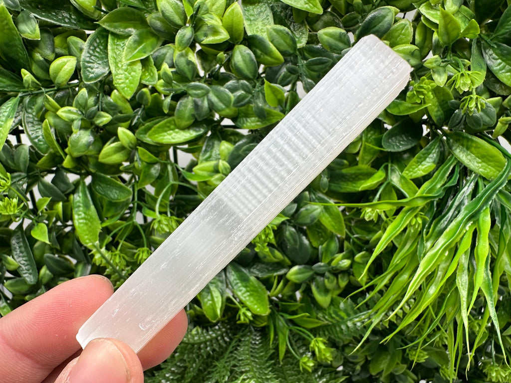 Raw Selenite Wand: Crystal Charging Stick, Healing Crystals