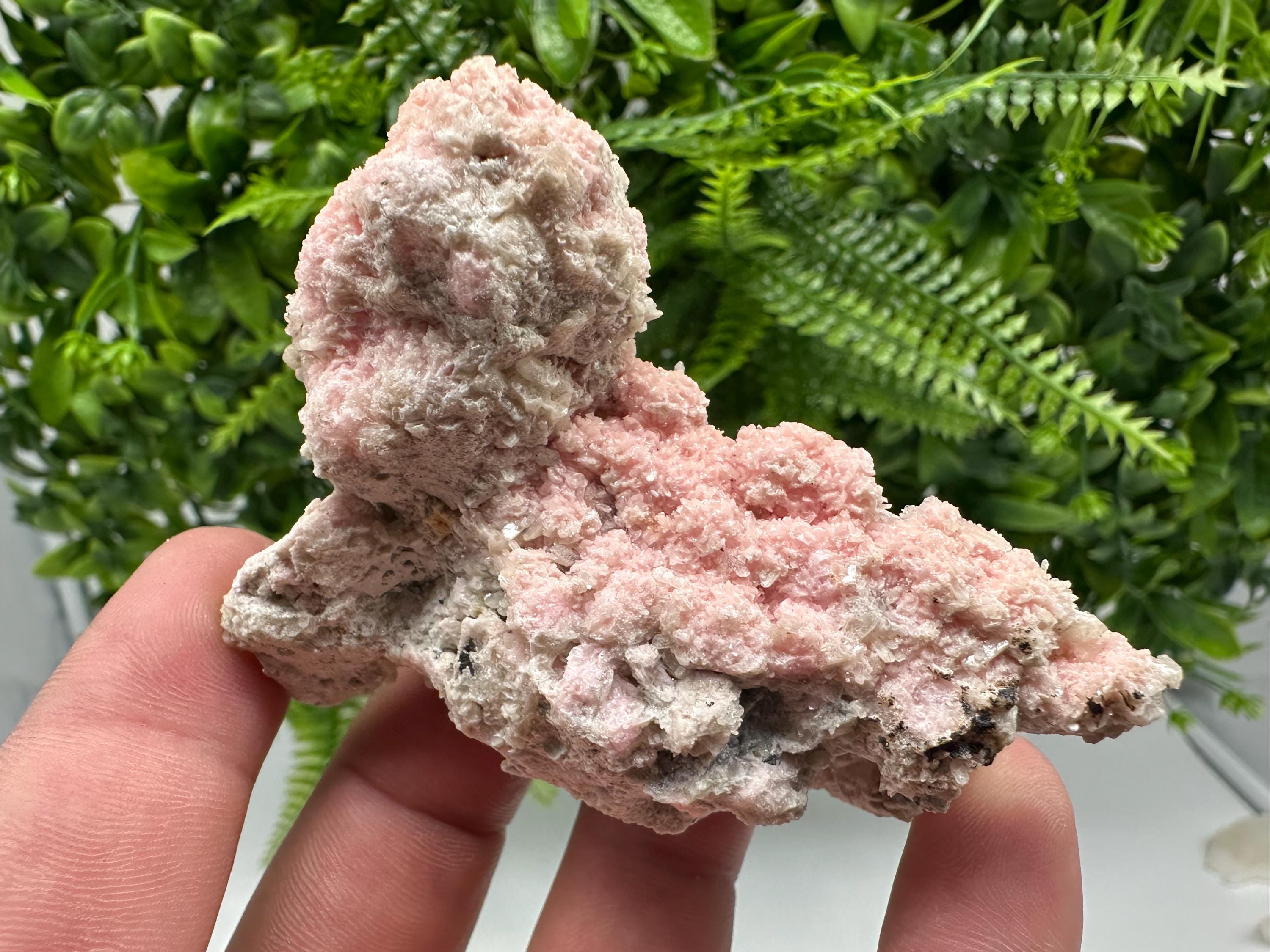 Pink Rhodochrosite Crystal: Starnica Mine, Bulgaria - Home Decor Stone