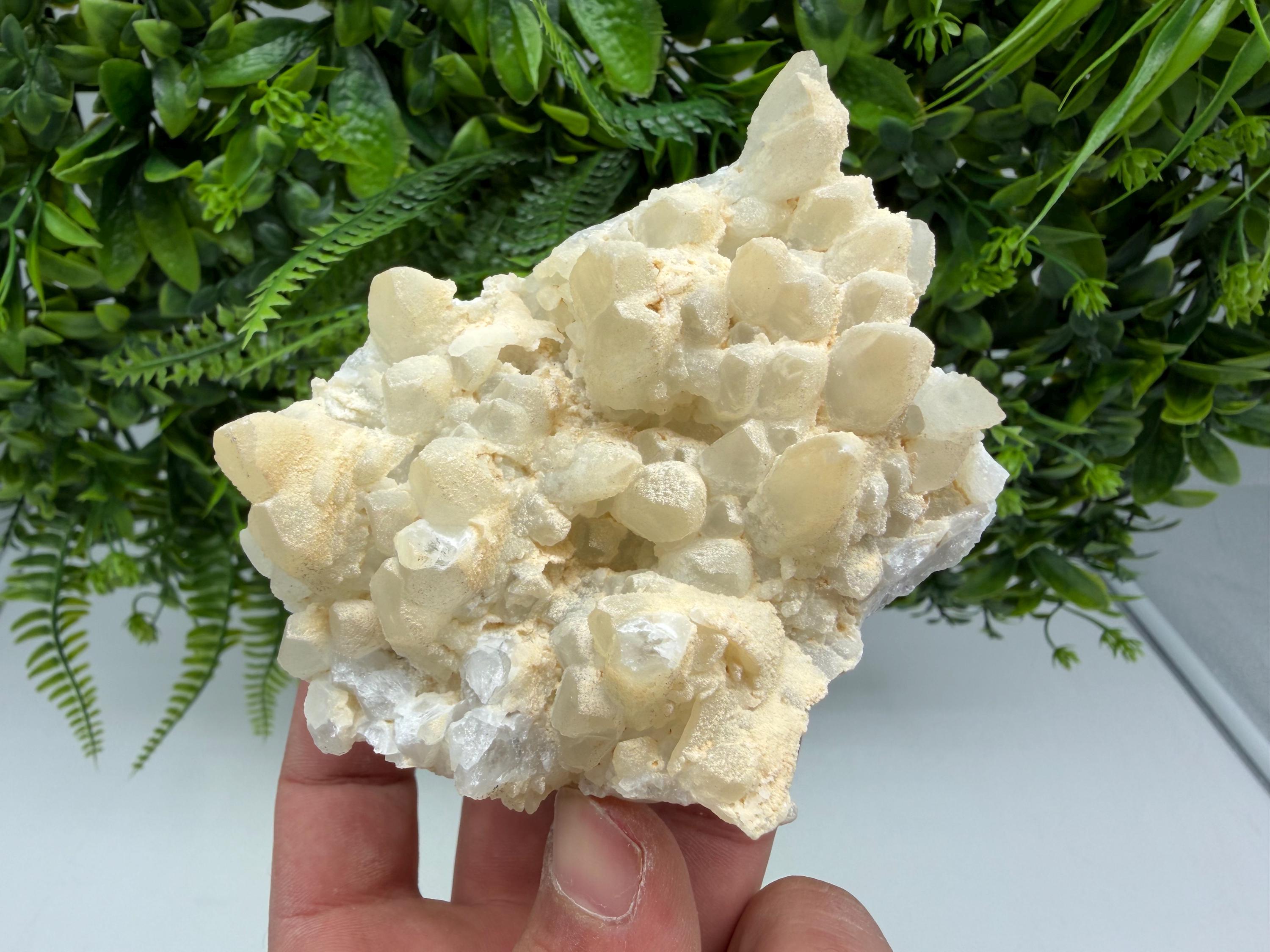 Milky Quartz Calcite Specimen, Borieva Mine Bulgaria, Home Decor Stone