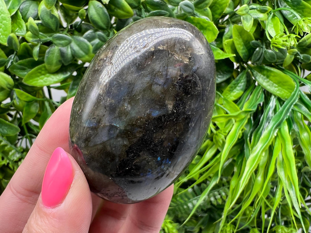 Polished Labradorite Crystal Decor Slab: Rainbow Multifire Stone
