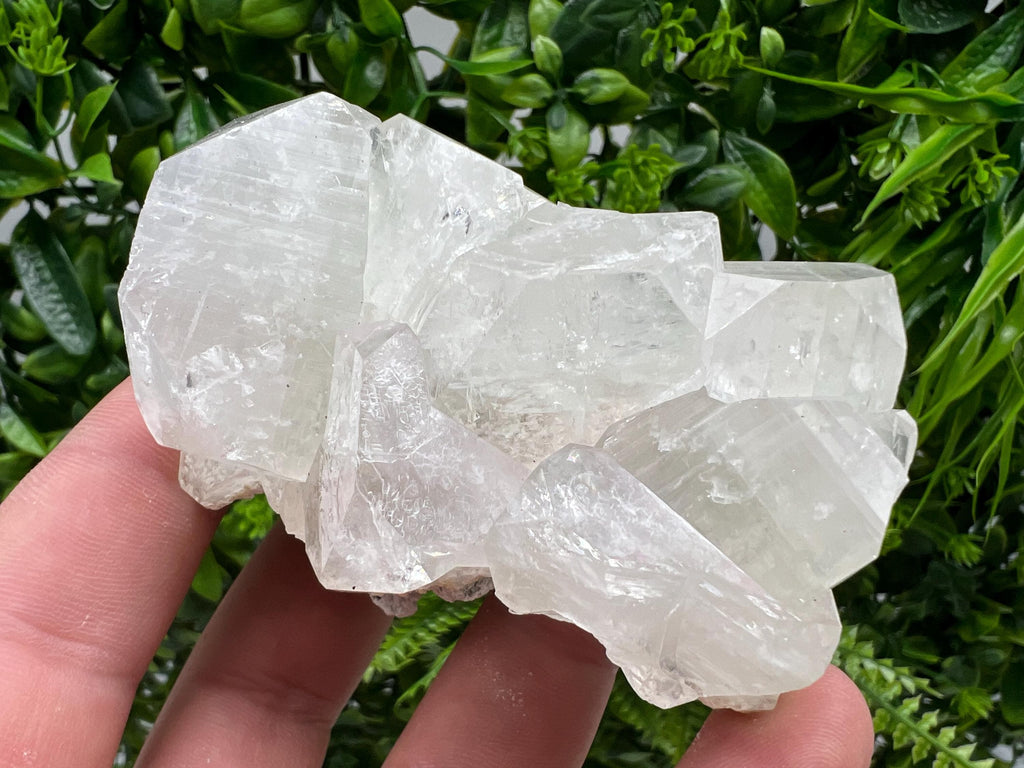 Transparent Apophyllite on Chalcedony Specimen, India Minerals