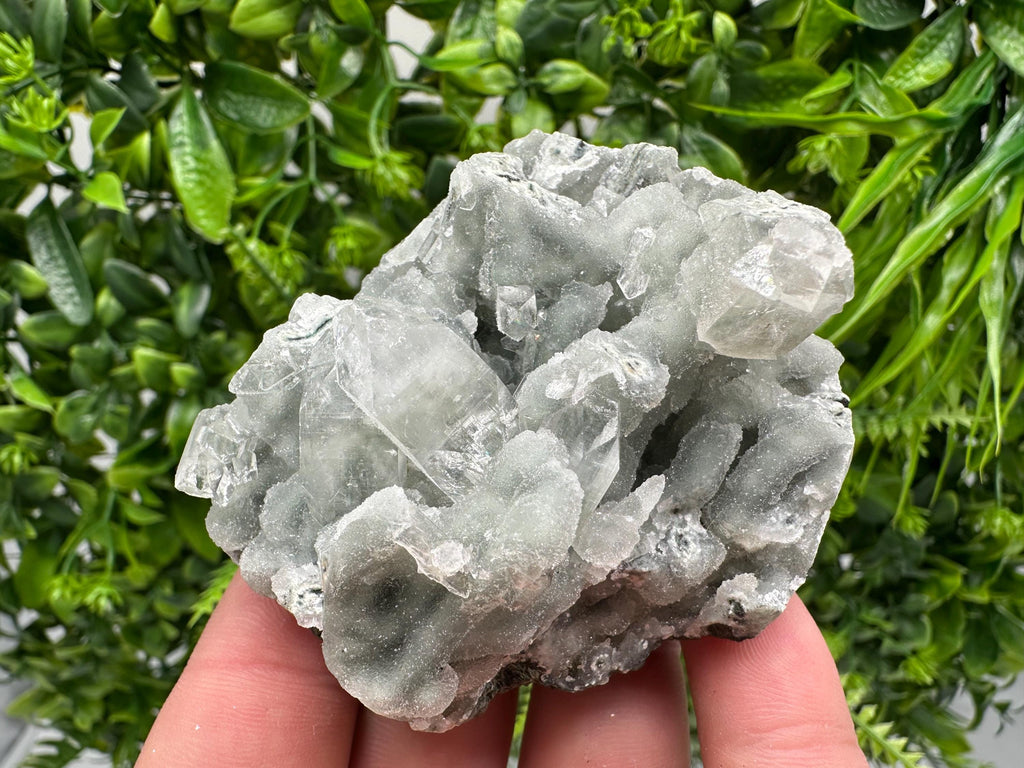 Transparent Apophyllite on Chalcedony, Natural India Mineral Specimen