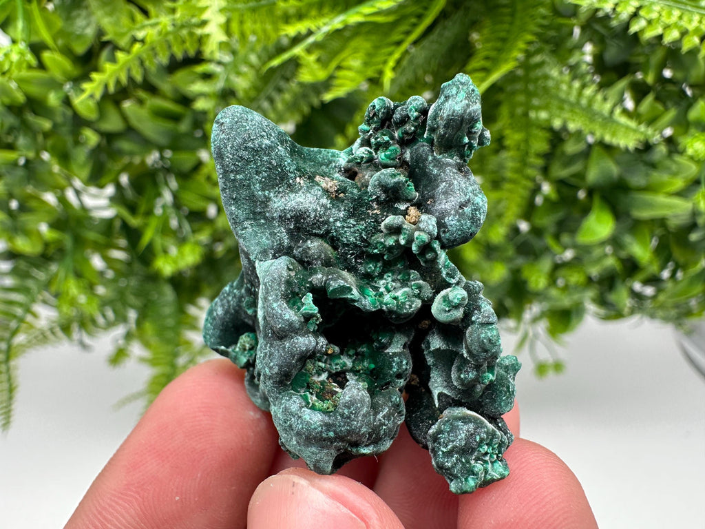 Congo Malachite Crystal Specimen, Polished Green Stone