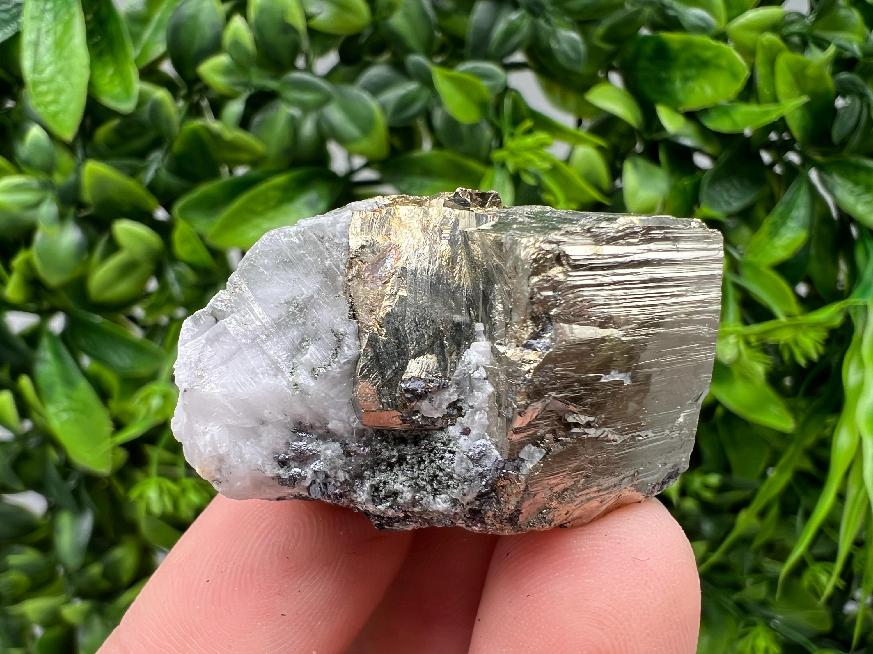 Rare Rainbow Pyrite Cluster: Borieva Mine, Bulgaria