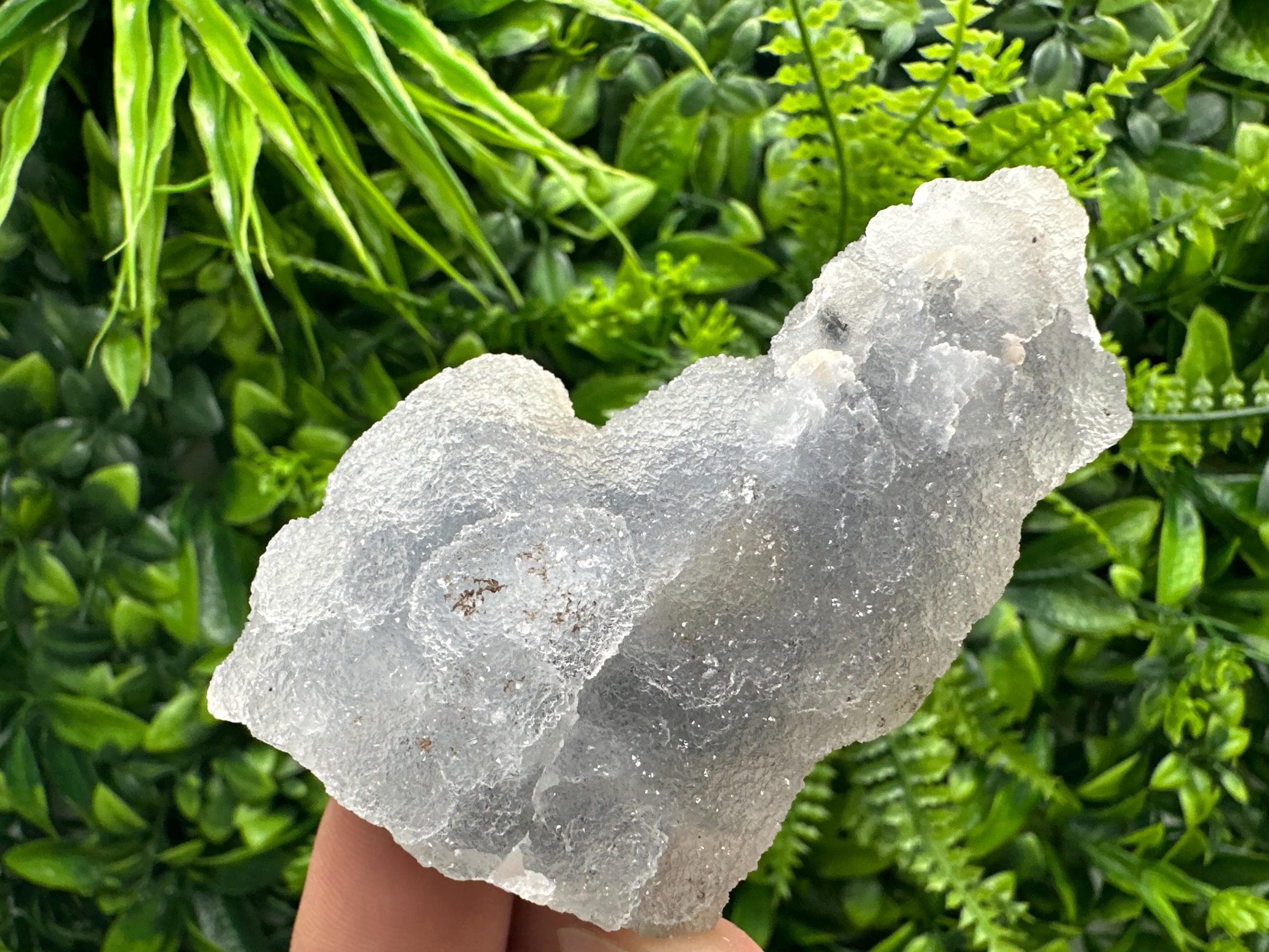 Natural Chalcedony Specimen: India Crystal Mineral, Home Decor