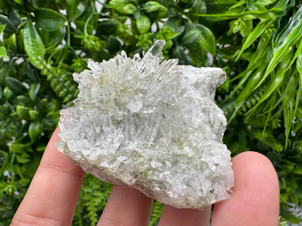 Quartz Calcite on Chlorite Matrix, Rare Mineral Specimen, Bulgaria