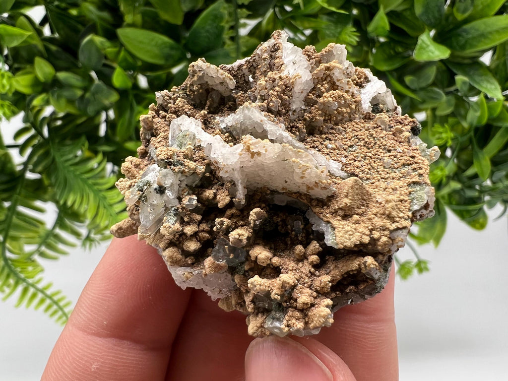 Quartz whit Brown Rhodochrosite from Djurcovo mine,Bulgaria,Quartz,Rhodochrosite cluster,natural mineral,collection crystal,mineral specimen