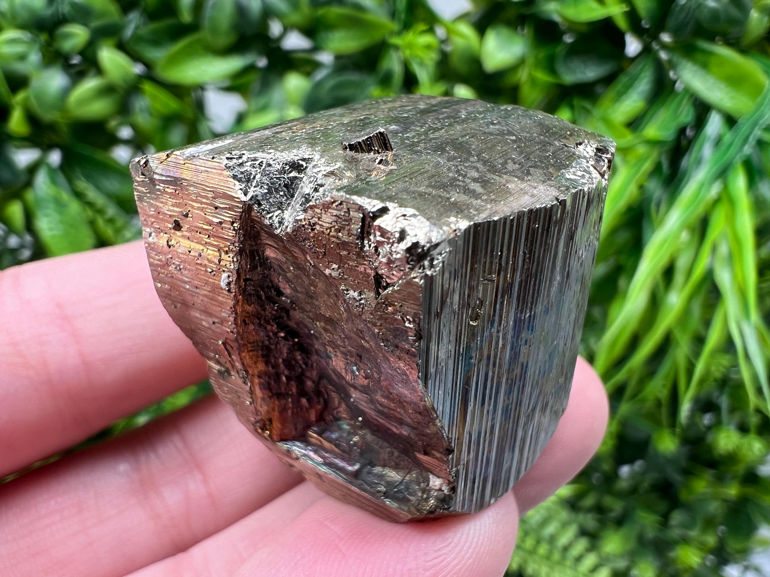 Wonderful Rainbow Pyrite whit Calcite,natural minerals souvenir Crystal,collection stone,rare minerals,home decor,Borieva Bulgaria