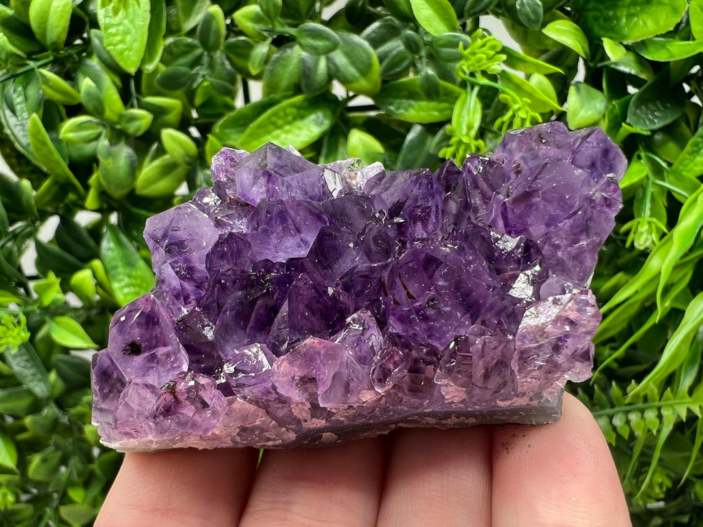 Uruguay Amethyst Cluster, Natural Purple Crystal, Home Decor