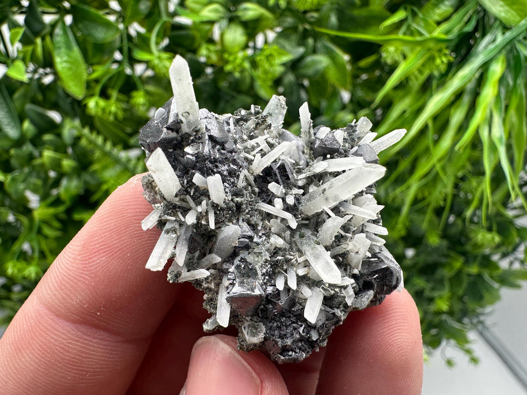 Wonderful Sphalerite on Quartz,From Borieva mine,Bulgaria,natural mineral,collection crystal,home decor stone,rare cluster,gift,souvenir