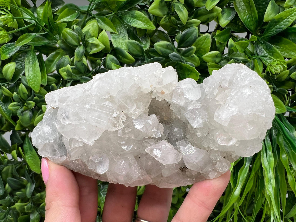 Apophyllite Stilbite Chalcedony Specimen: India Minerals Crystal Collection