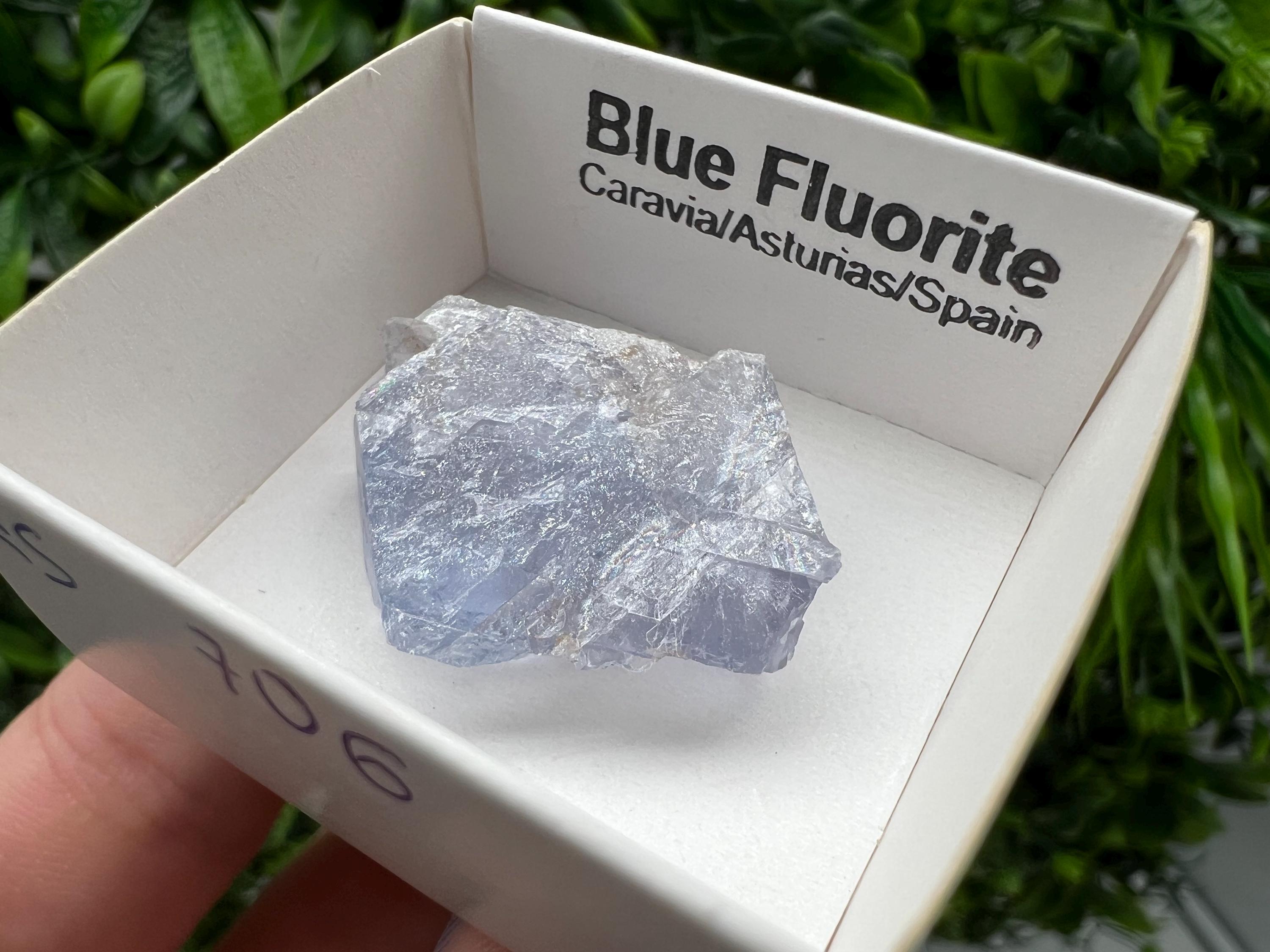 Blue Fluorite Mineral Specimen: Spain Collection (3/2.5 cm