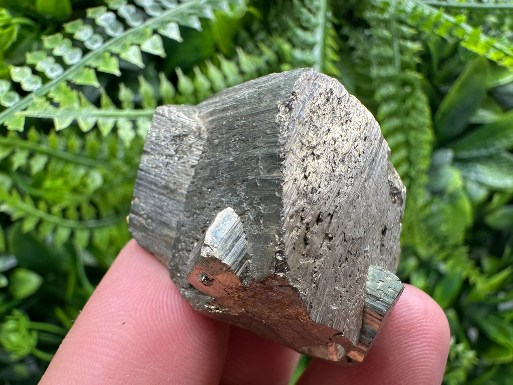 Natural Pyrite Crystal, Shiny Fool's Gold Mineral, Borieva Mine