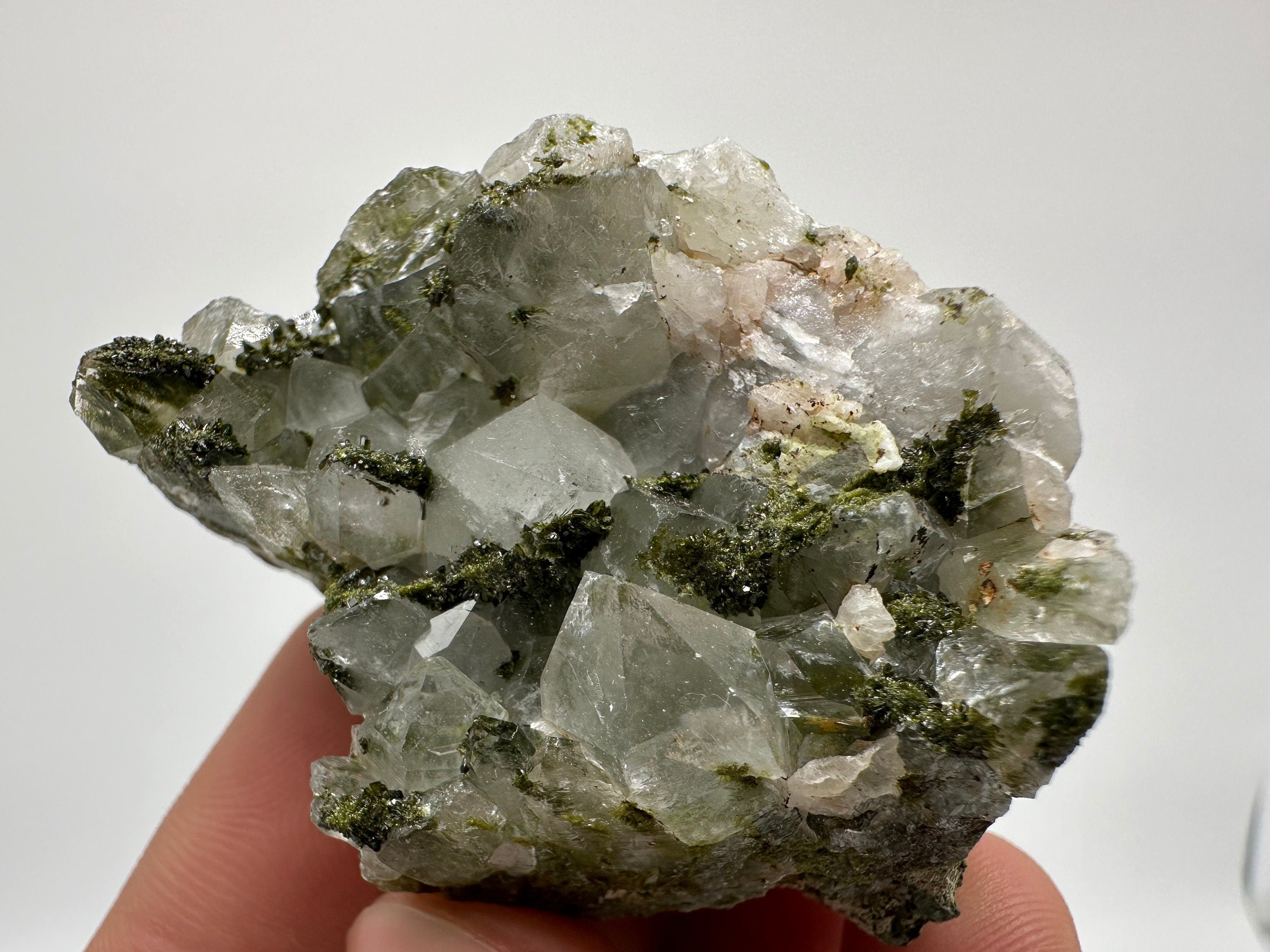 Rainbow Epidote with Quartz, Hakkari Turkey Mineral Specimen