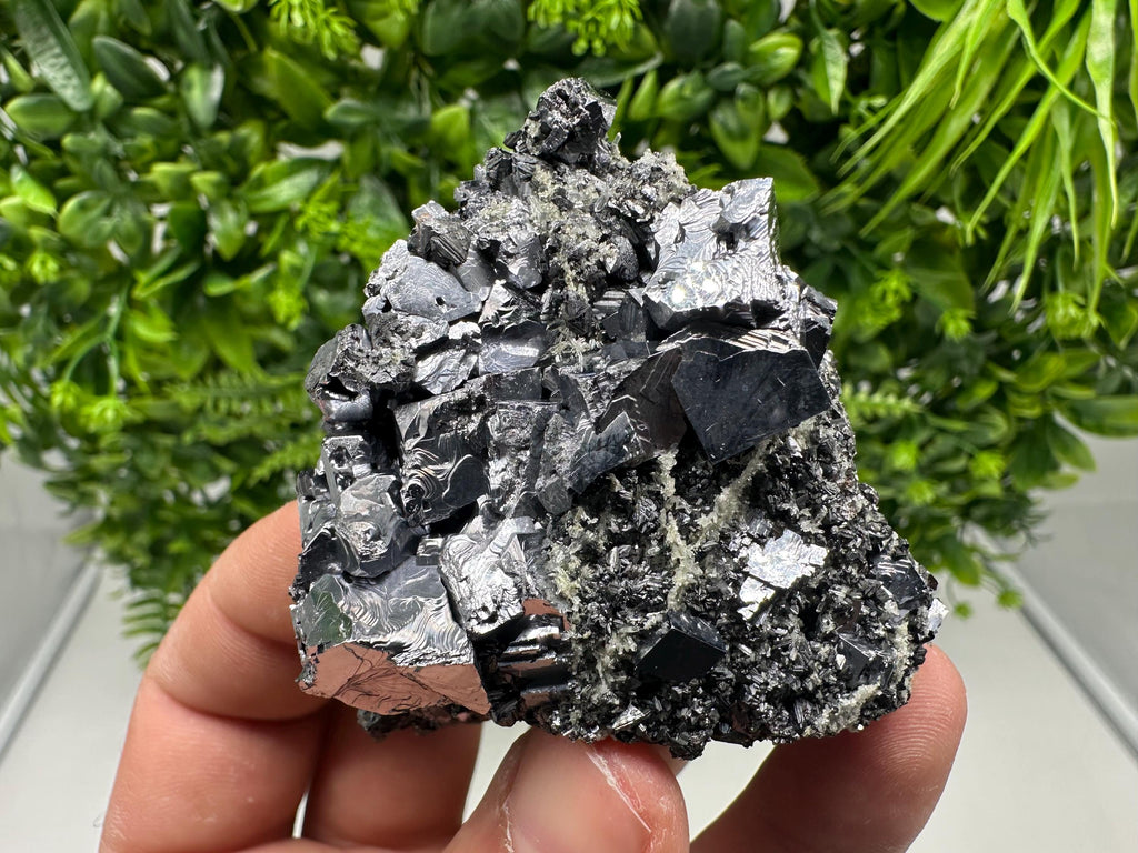 Sphalerite Galena Crystal Cluster with Quartz, Epidote & Chlorite