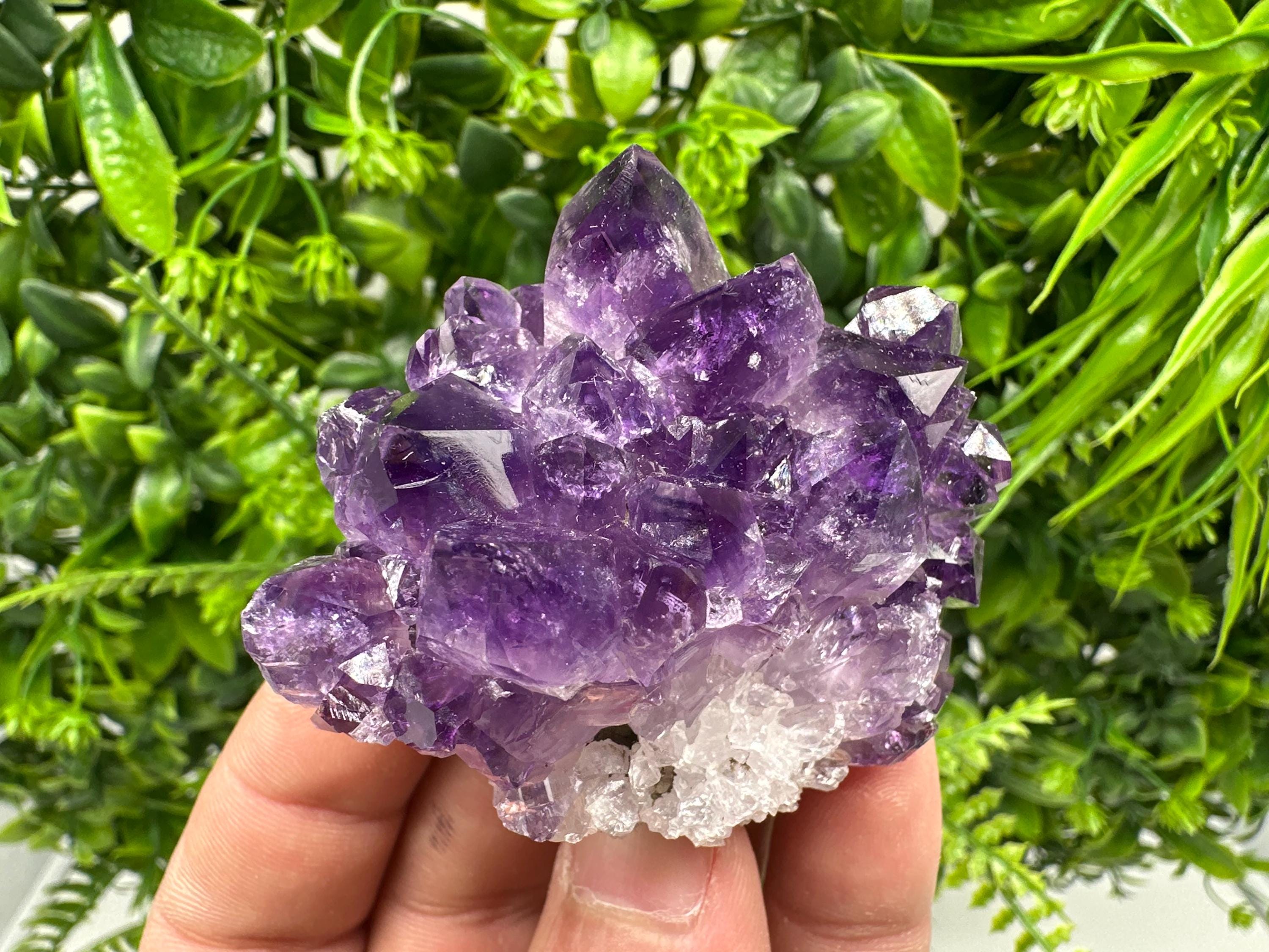 Uruguay Amethyst Cluster: Purple Quartz Crystal, Home Decor