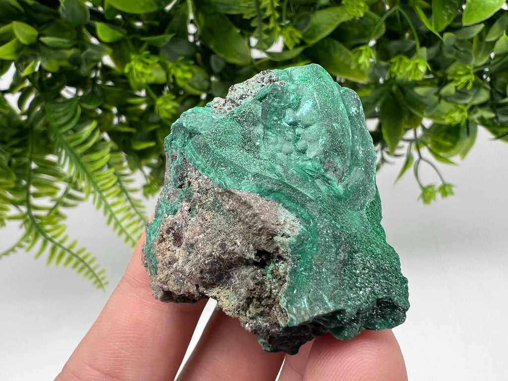 Green Polished Malachite Crystal, Congo Minerals, Chakra Stone
