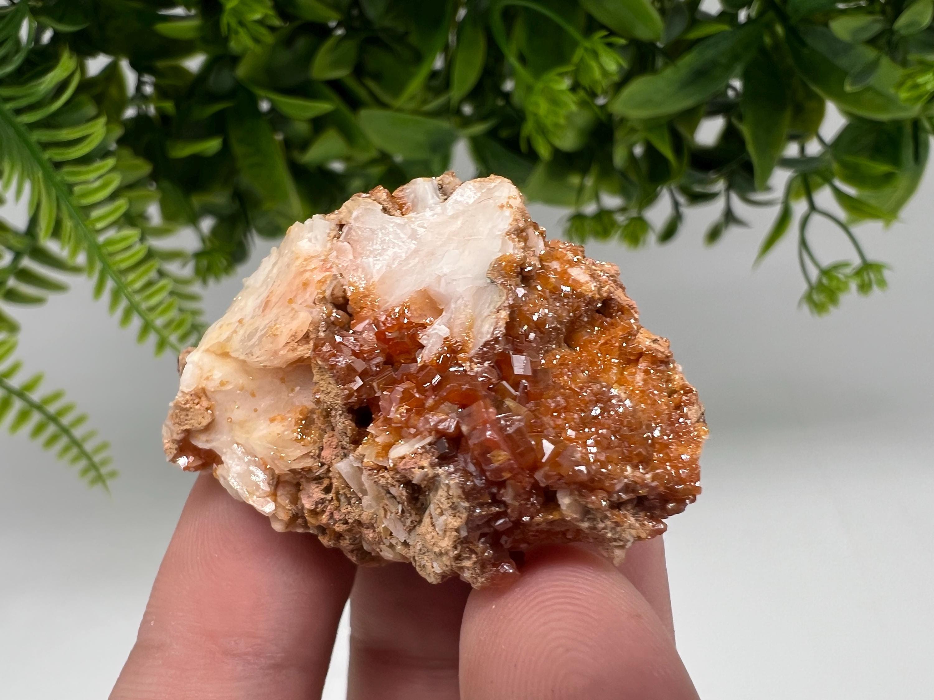 Red Vanadinite on Barite from Marocco,crystal minerals Speciment cluster Vanadinite crystal Vanadinite Geology Vanadinite cluster minerals
