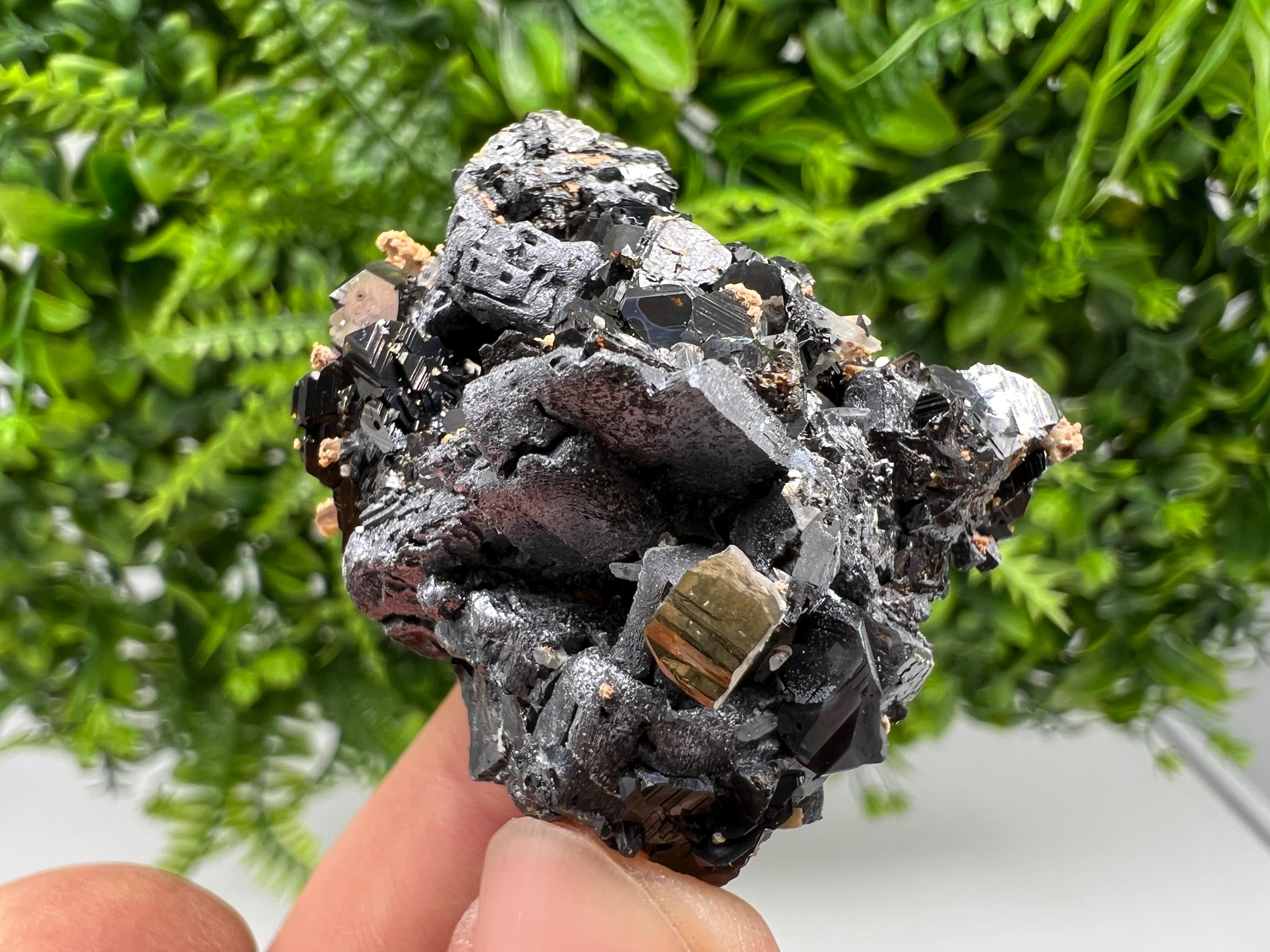 Skeletal Galena, Pyrite, Quartz Mineral Specimen, Madan Bulgaria