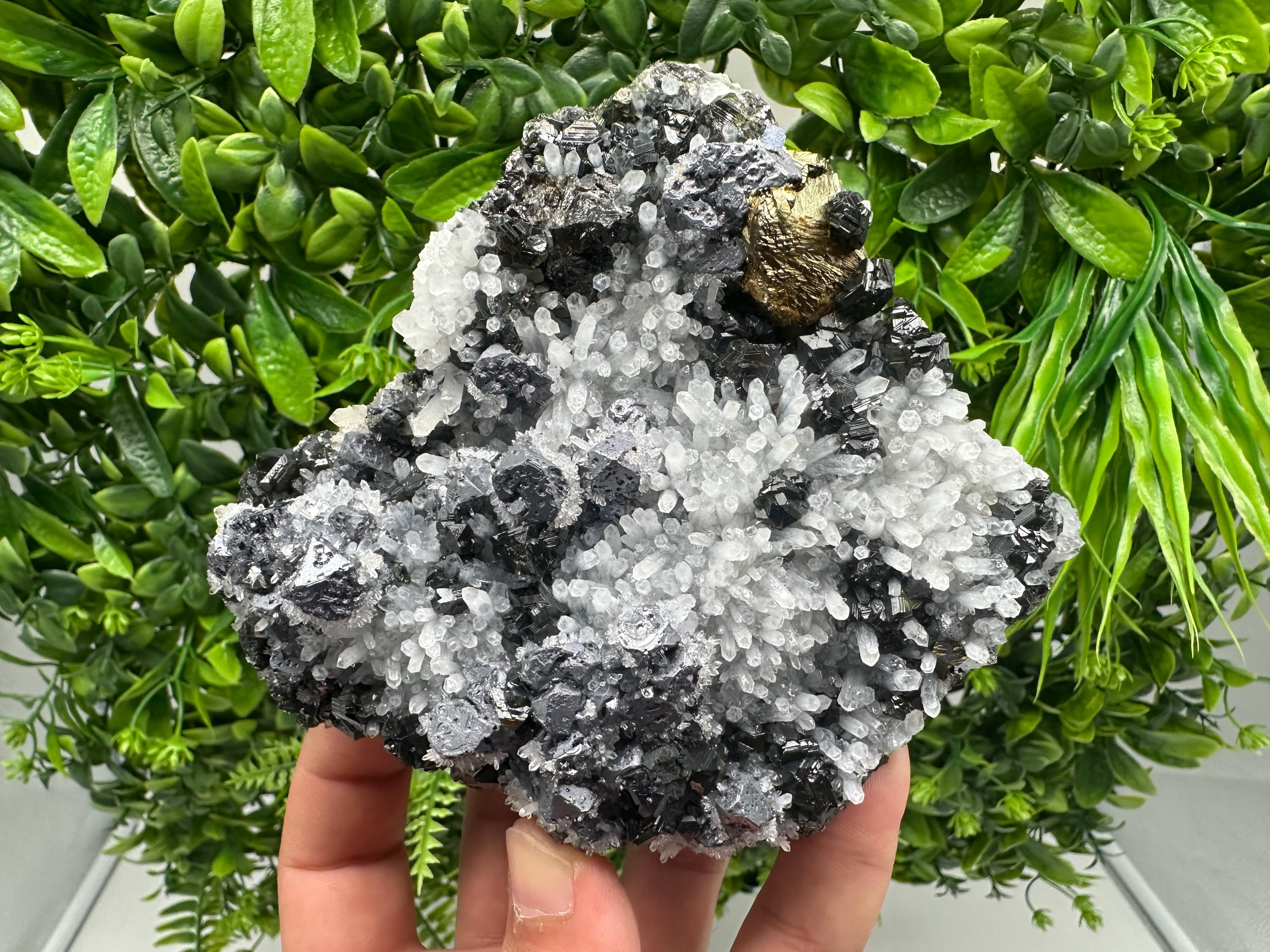 Galena Sphalerite Pyrite Mineral Specimen, Krushev Dol Mine, Bulgaria