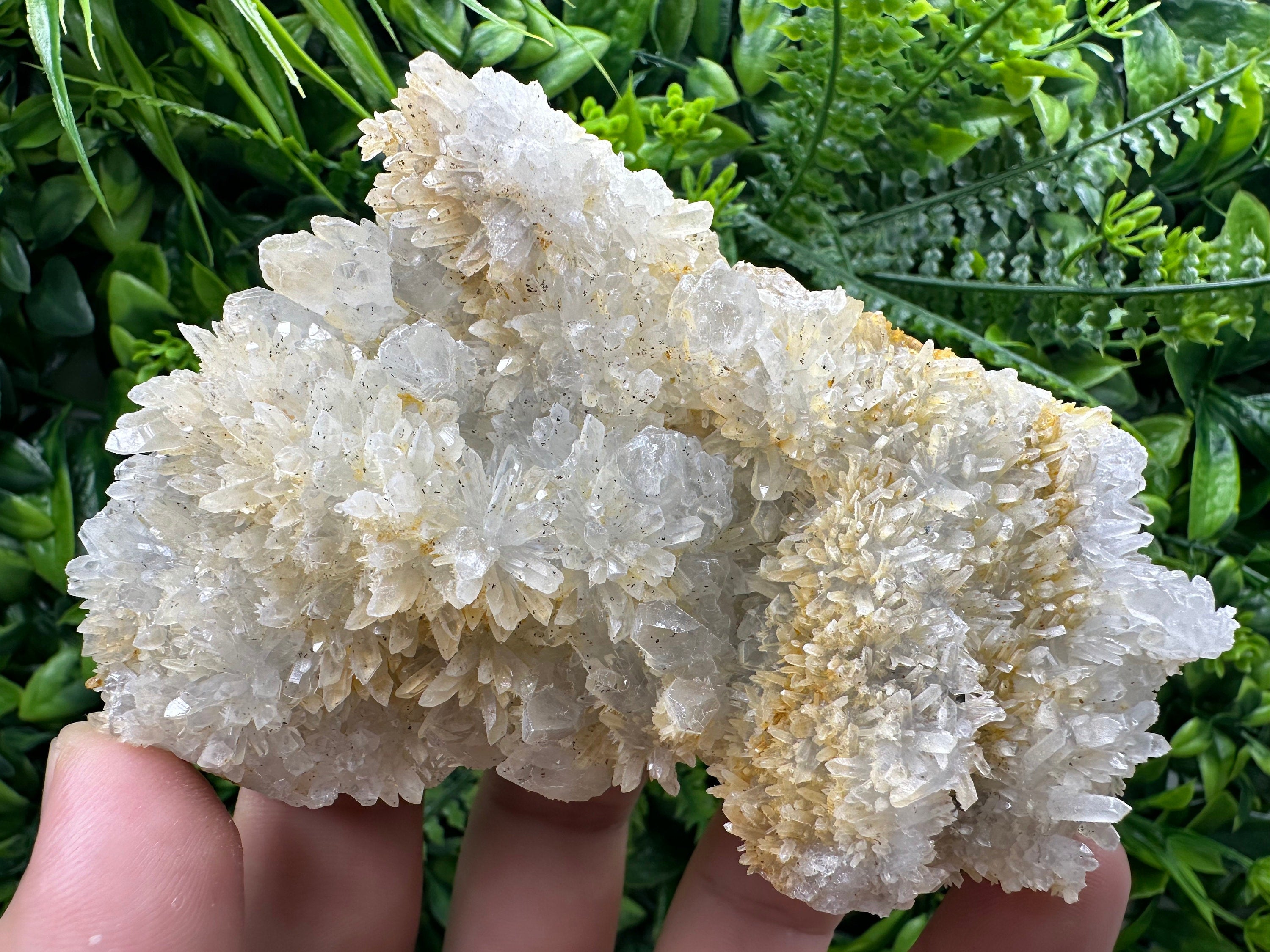Quartz with Limonite, Iron Oxide Mineral Specimen