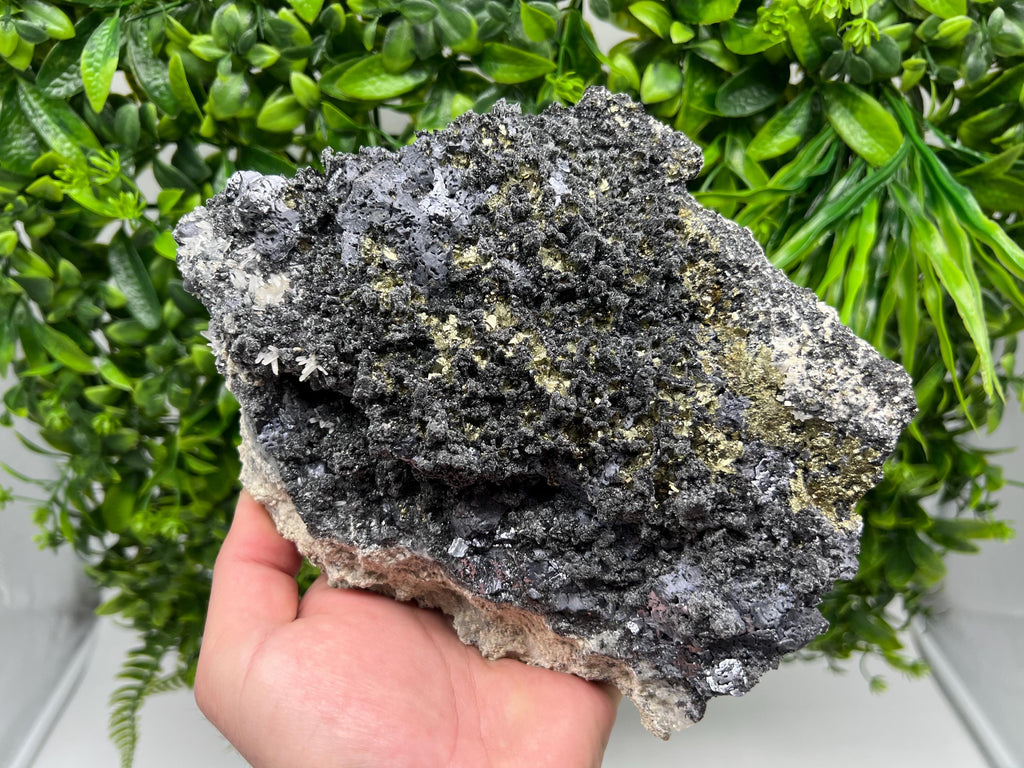 Large Galena Sphalerite Chalcopyrite Quartz Mineral Specimen