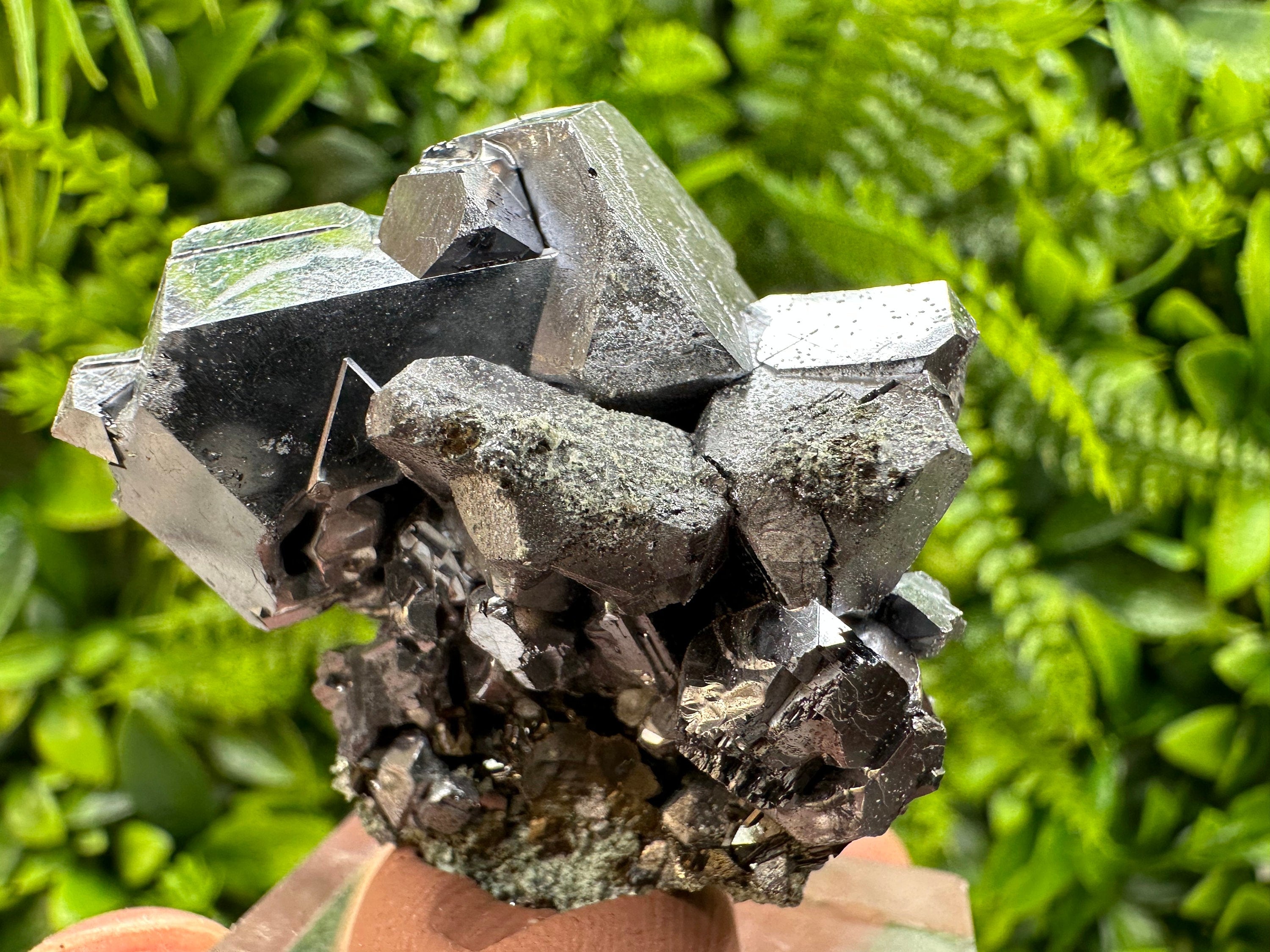 Shiny Galena Cluster: Natural Mineral Souvenir from Madan, Bulgaria