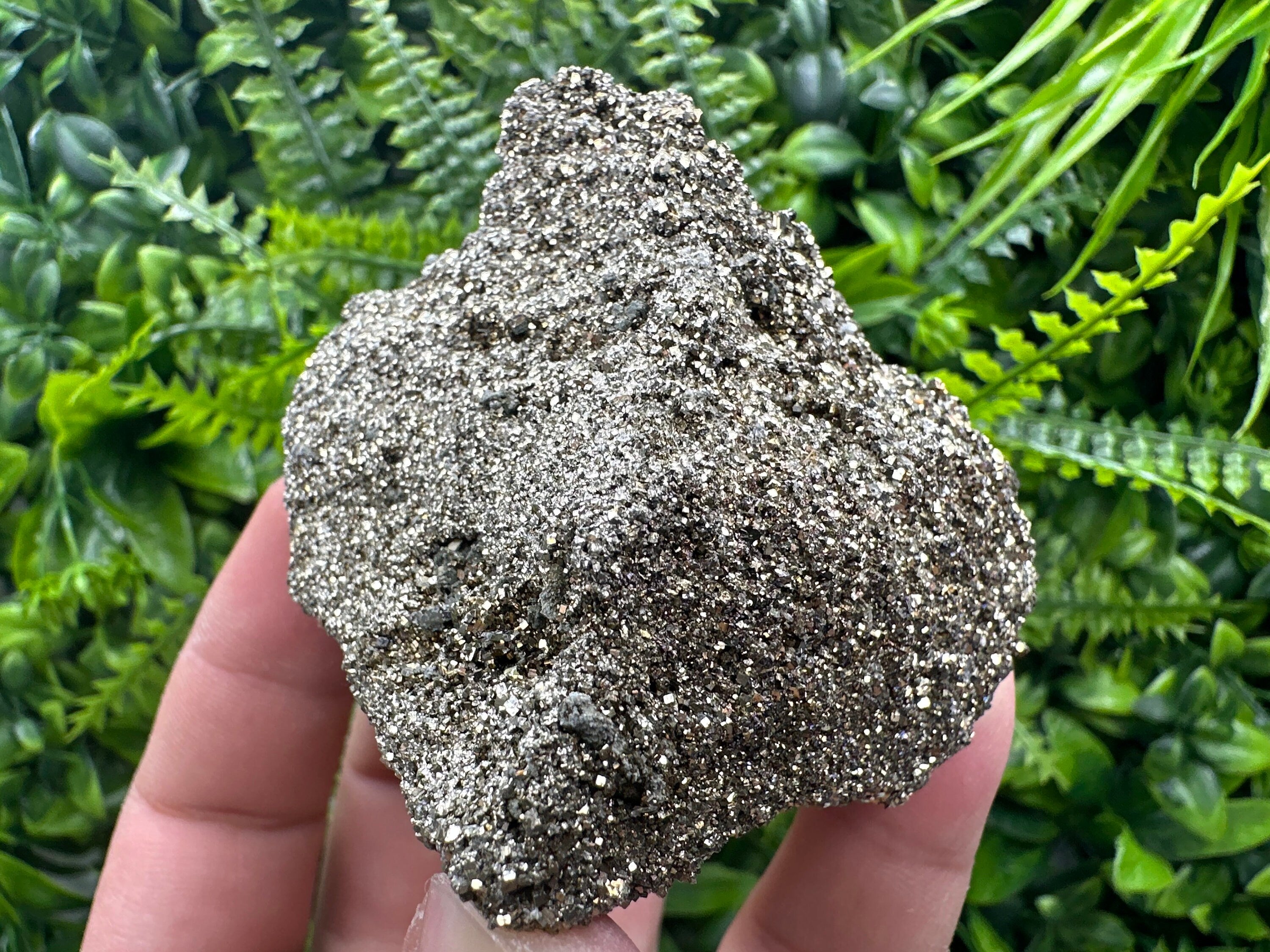 Rare Shiny Pyrite Crystal: Natural Fool's Gold Mineral Souvenir