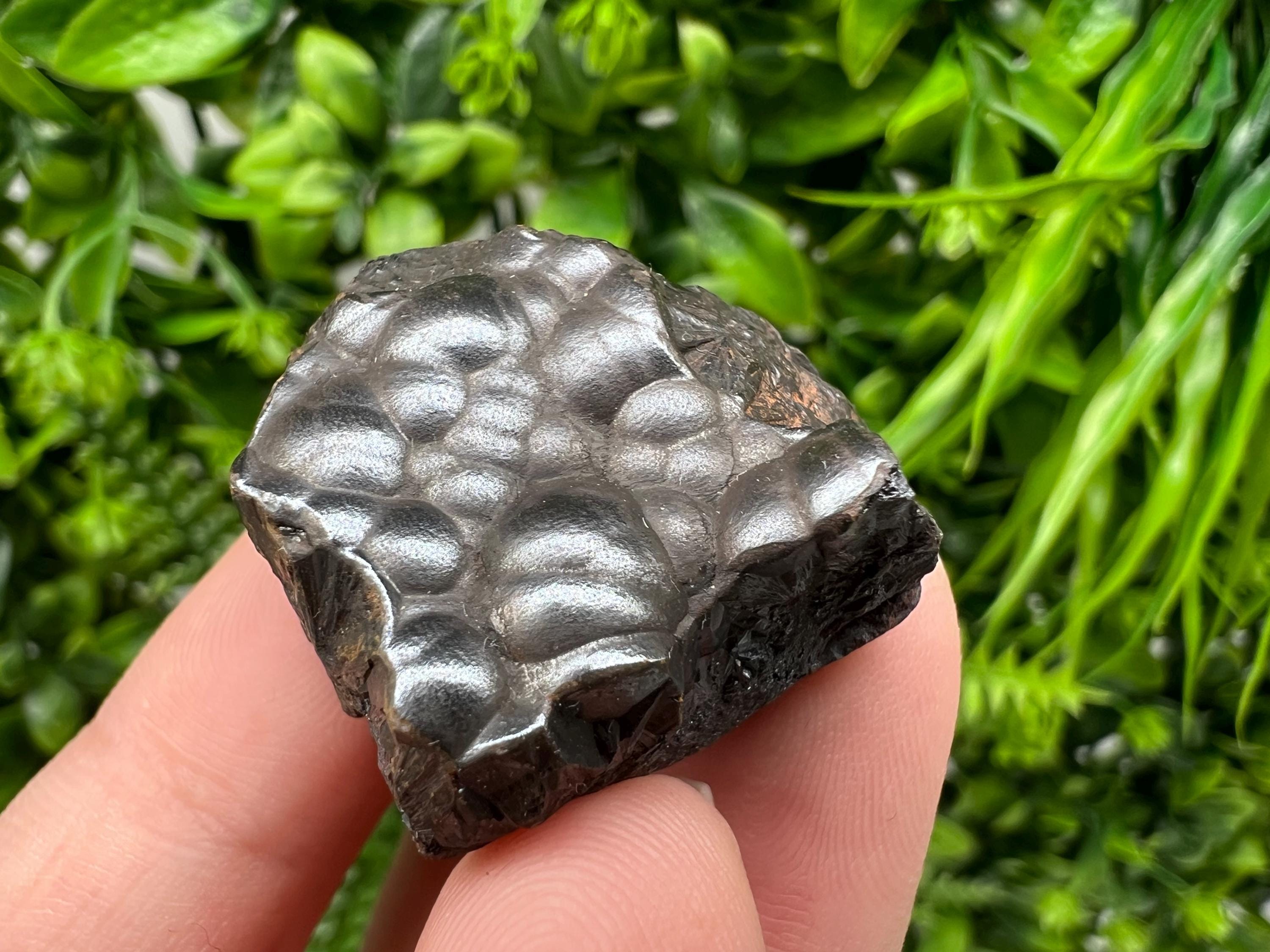 Botryoidal Black Hematite Specimen: Moroccan Crystal, Reiki Chakra Stone