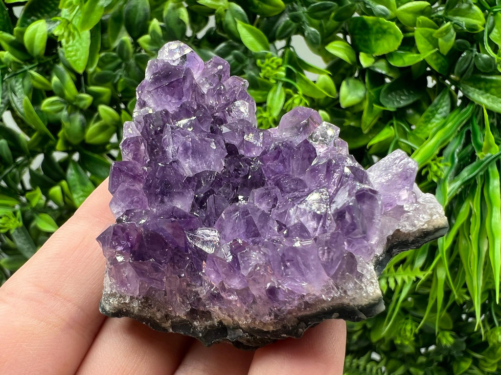 Uruguay Amethyst Crystal: Purple Quartz Home Decor, Energy Stone