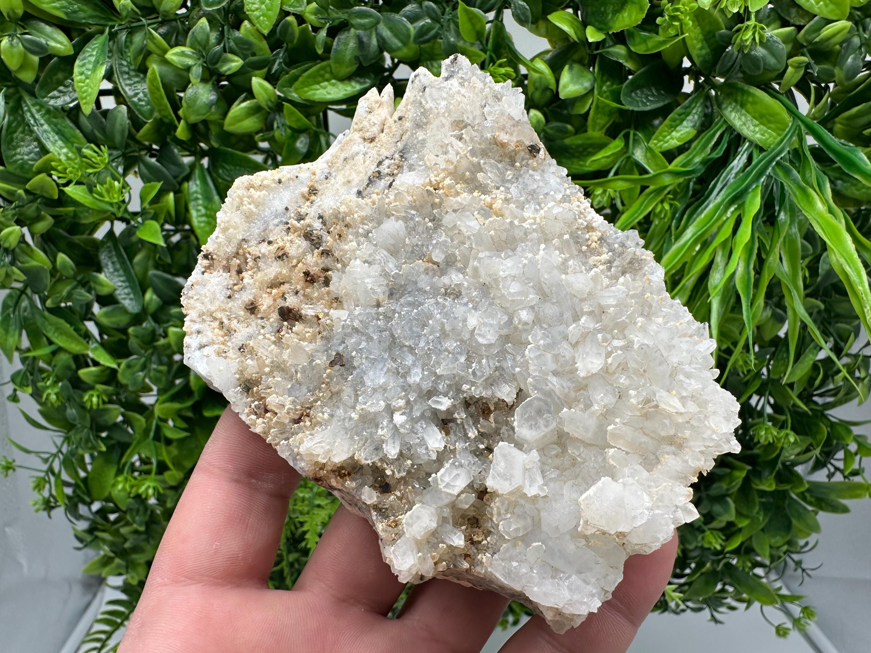 Quartz Calcite Chalcopyrite Specimen: Krushev Dol Mine, Bulgaria