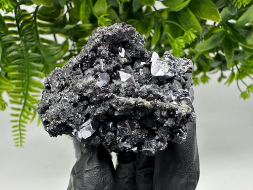 Borieva Mine Galena Sphalerite on Quartz, Bulgaria Crystal Specimen