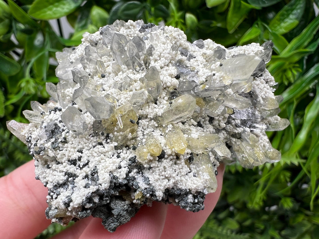 Chlorite Epidote Quartz Mineral Specimen, Bulgaria Stone Decor