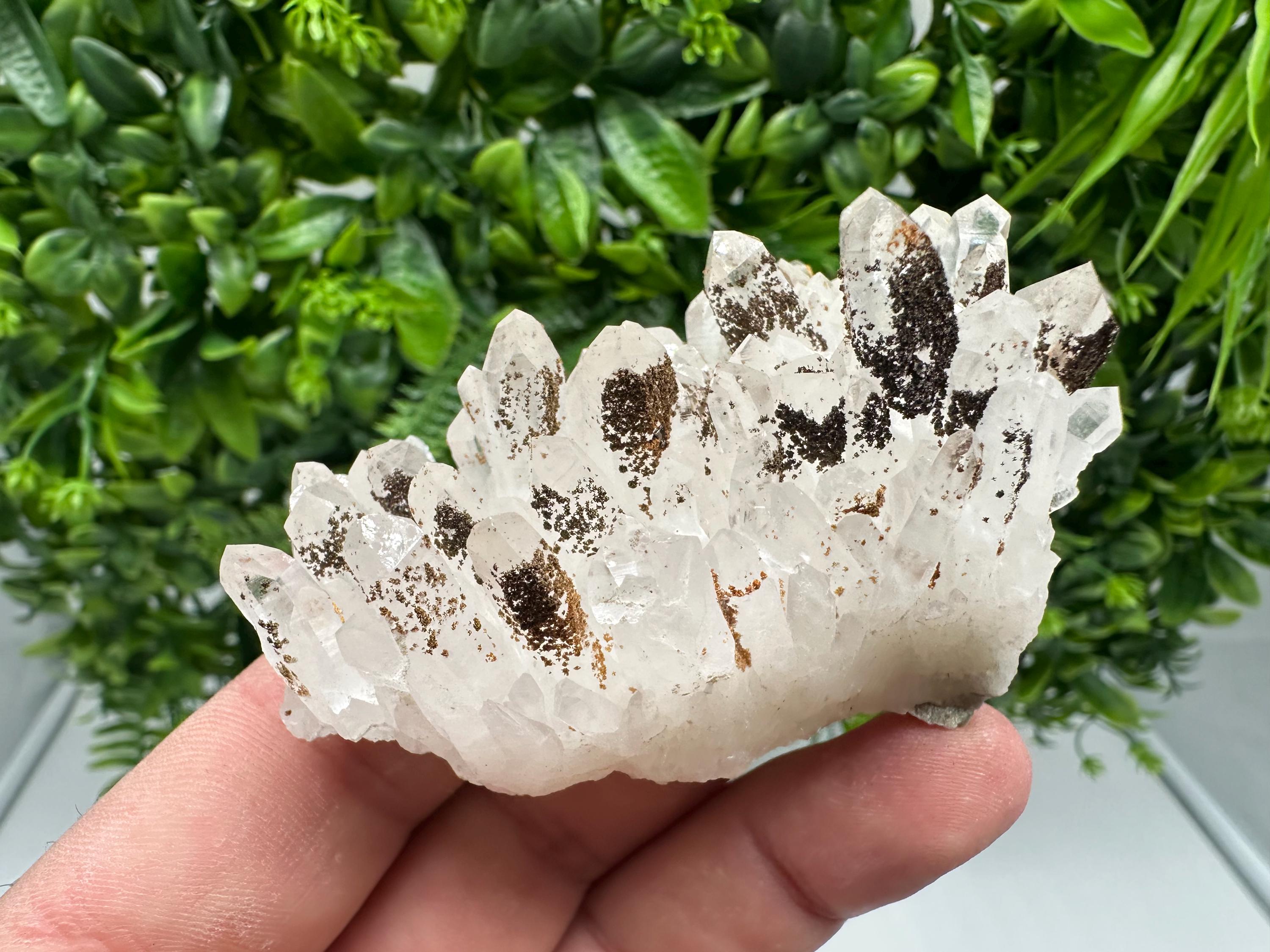 Transparent Quartz whit Siderite 9th September mine Bulgaria natural minerals souvenir crystal stone gift minerals collection rock